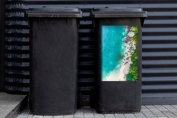 MuchoWow Wandsticker Sommer - Strand - Afrika (1 St), Mülleimer-aufkleber, Mülltonne, Sticker, Container, Abfalbehälter