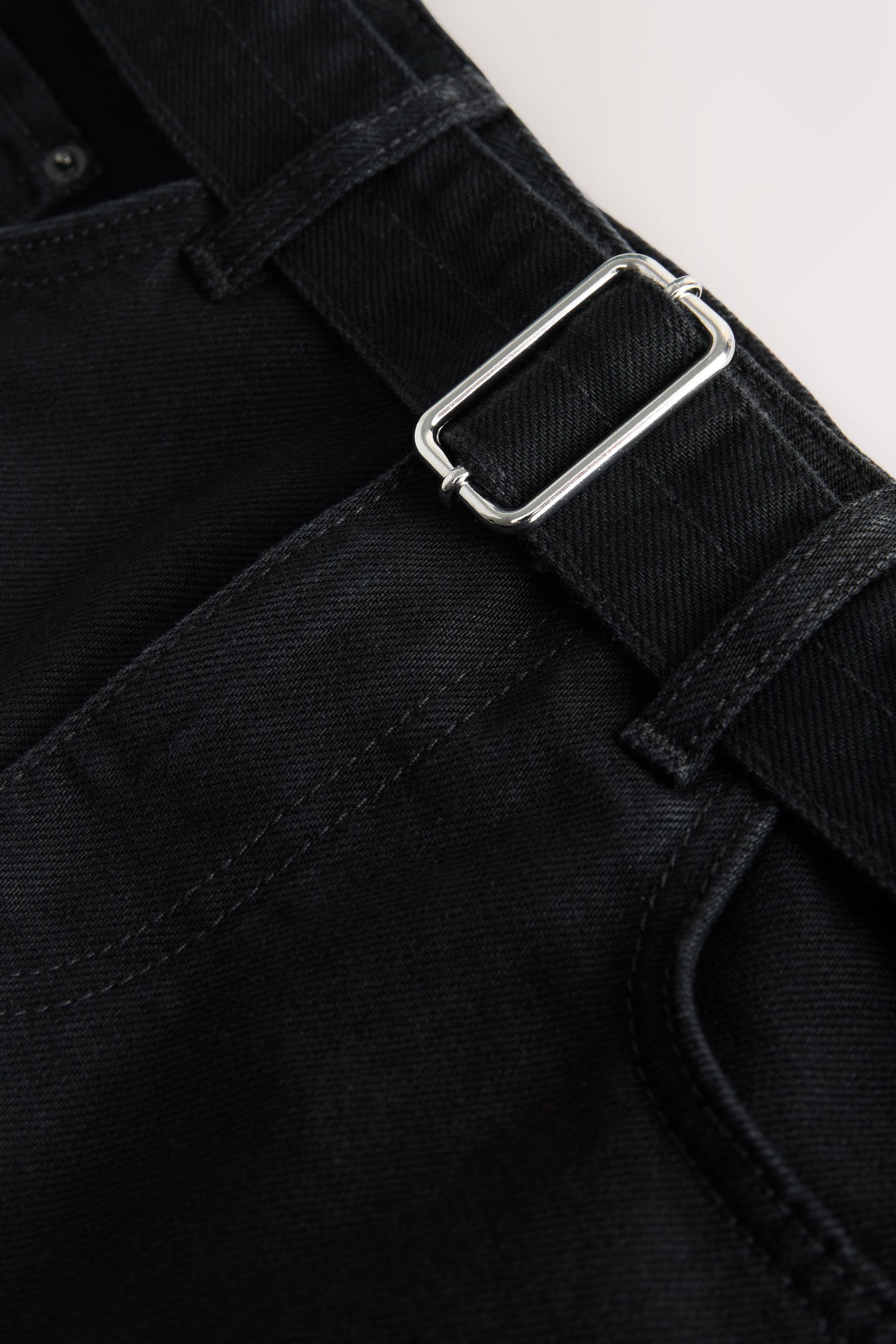 Next Weite Jeans Jeans mit Barrel-Bein und Gürtel (1-tlg)