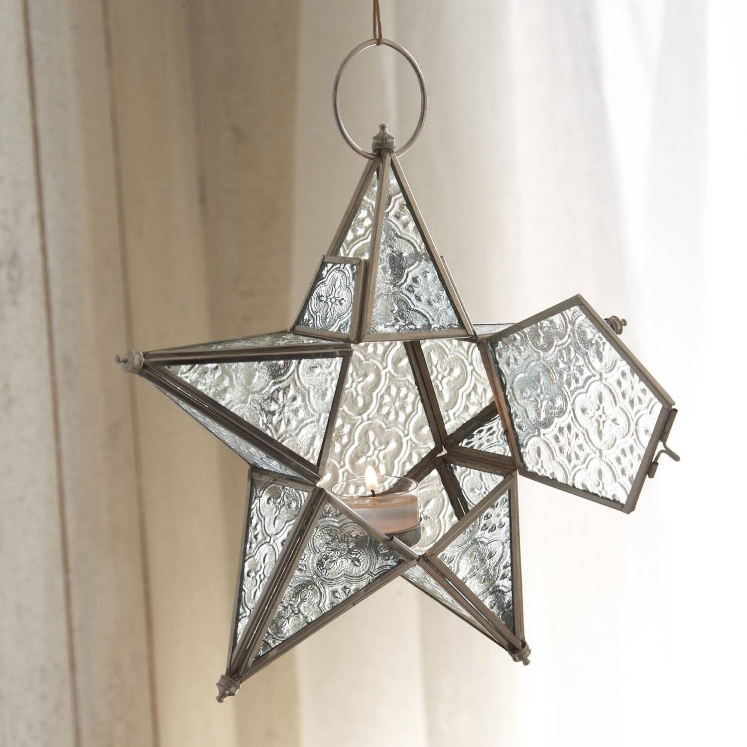 Mirabeau Weihnachtsfigur Windlicht 2er Set Kian klar/silber (2er Set, 2er Set), none – Bild 4 von 5