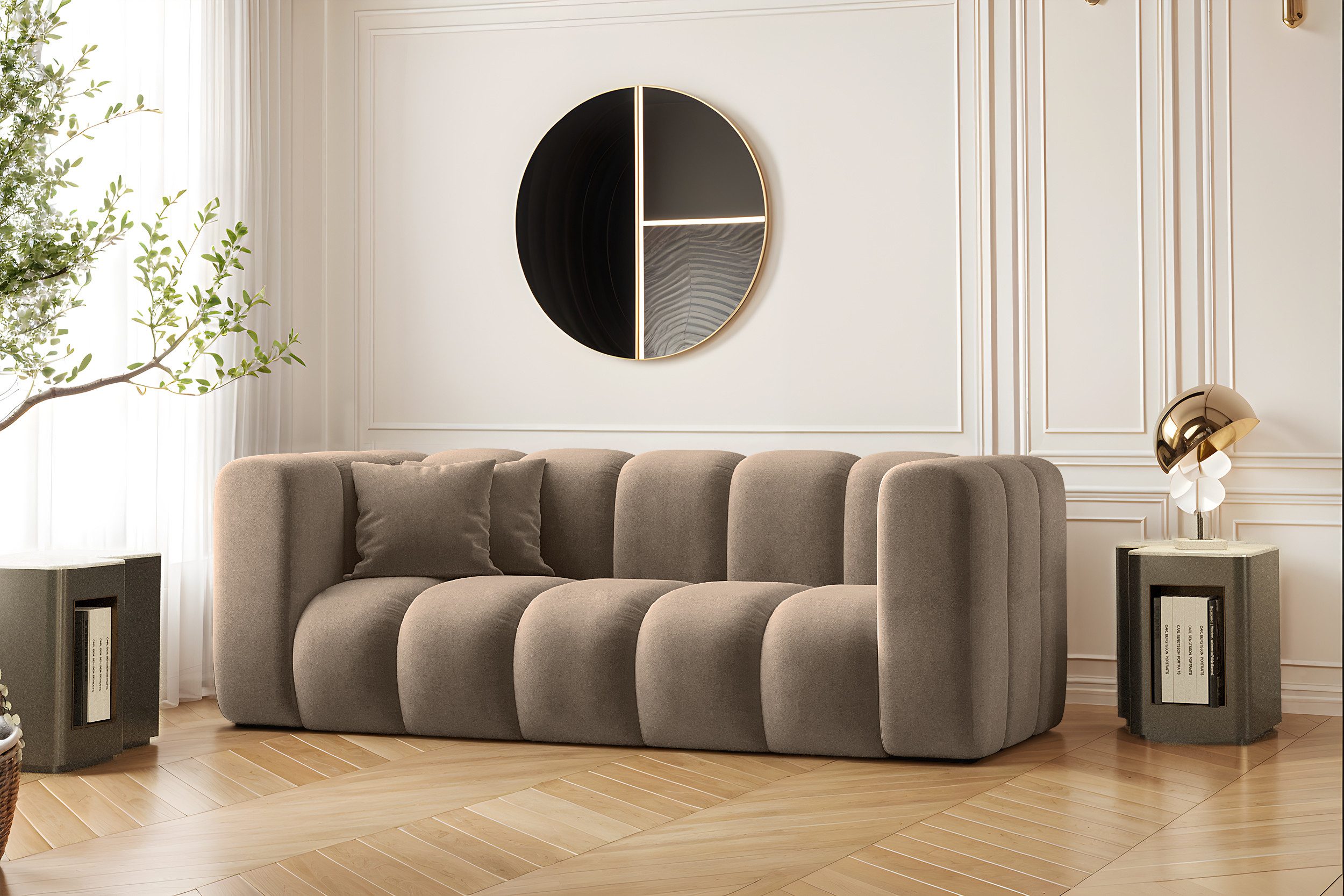 Kaiser Möbel Sofa Couch, Zweisitzer-Sofa Grand Modular Stoff Haga und Salva günstig online kaufen
