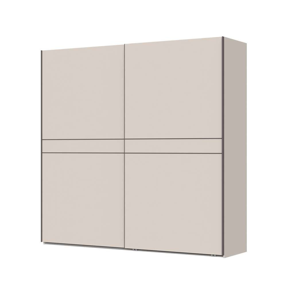OTTO home Schwebetürenschrank Opera Kleiderschrank, Schlafzimmerschrank, Garderobe, Schrank UV lackiert, Soft Close Funktion, Höhenverstellbare Füße
