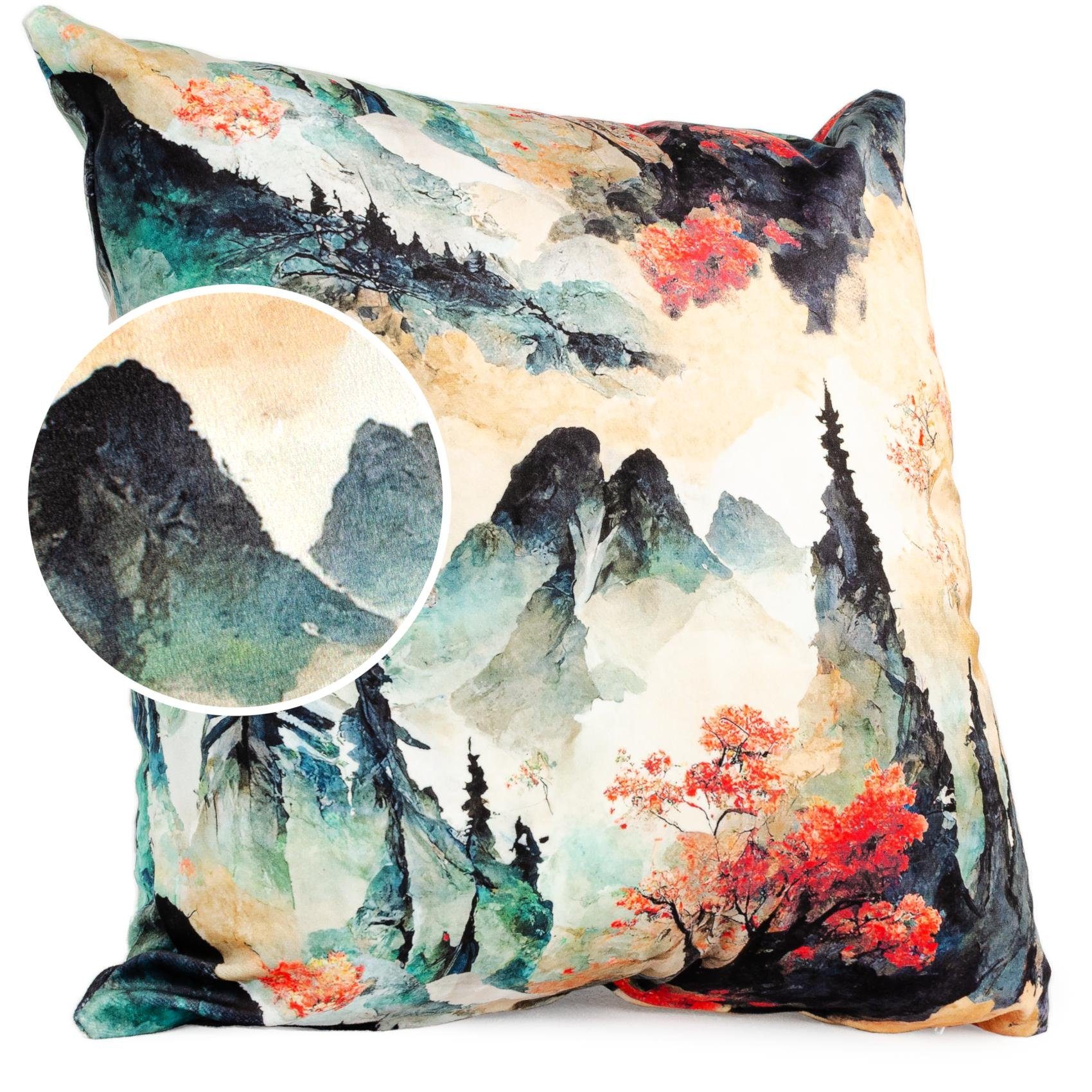 ANRO Dekokissen Verschiedene Kissenbezug Velours mit Motiv Zierkissen, Micr günstig online kaufen