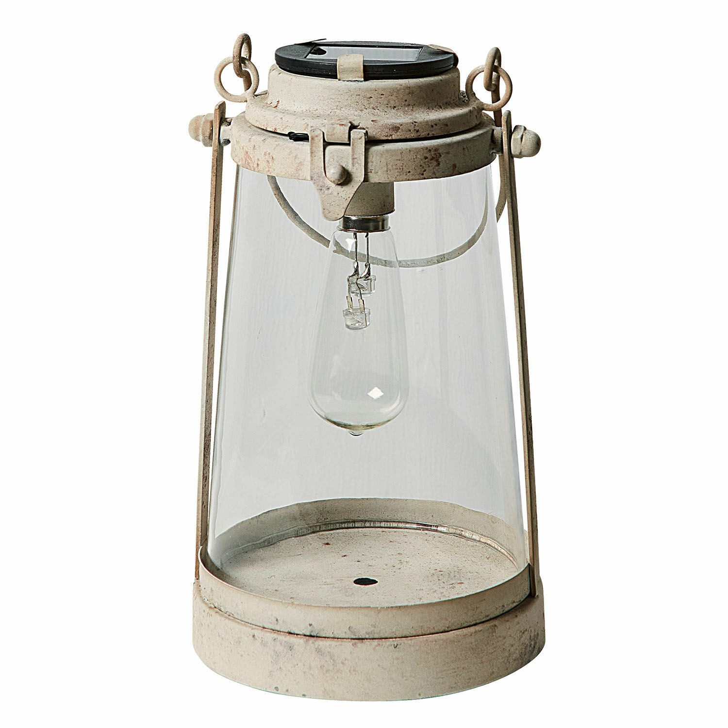Mirabeau LED Laterne Solar-Laterne Chénens antikweiß – Bild 2 von 5