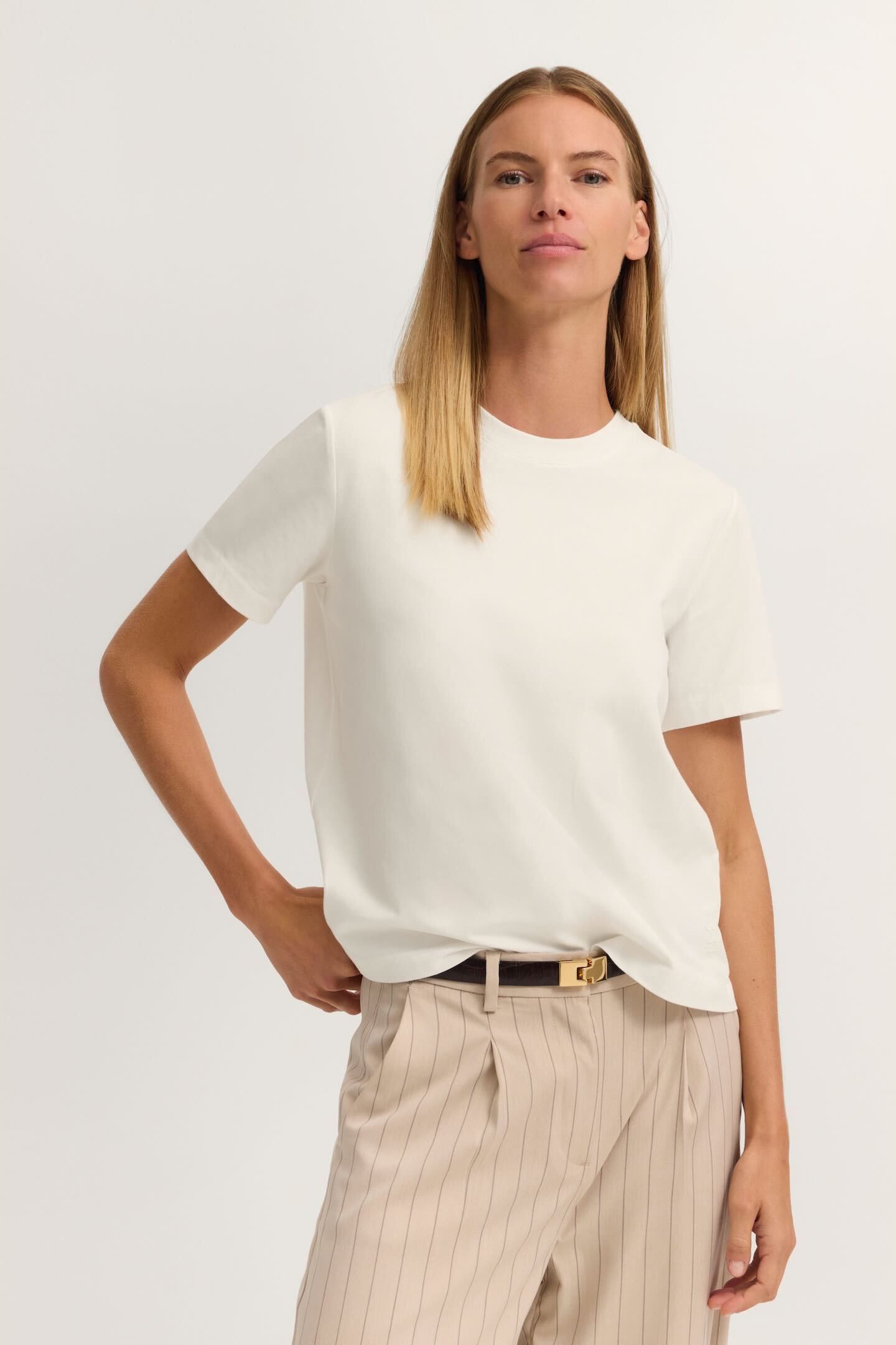 bugatti T-Shirt Elastisch mit Rundhals-Ausschnitt