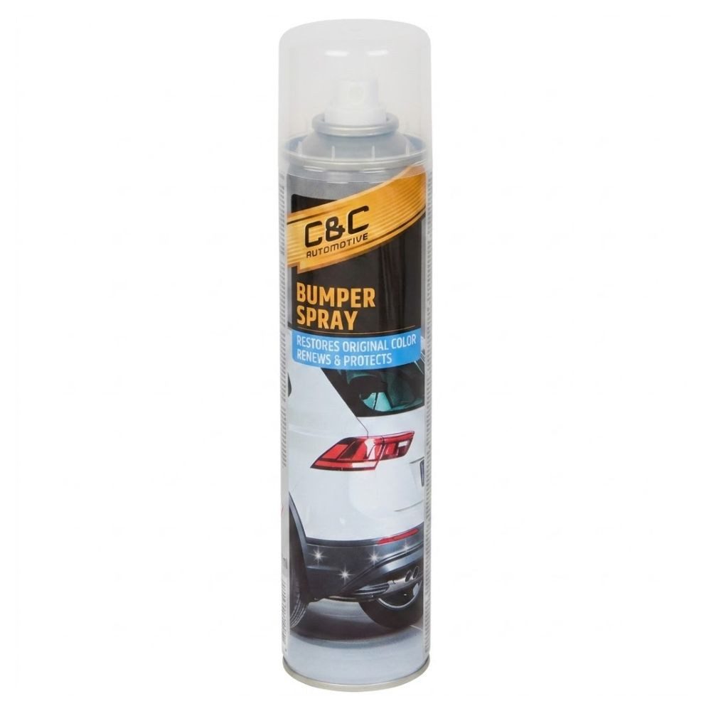 Montegoni Stoßstangen Spray 400ml für Auto Kunststoffpflege entfernt Wachsreste Autopolitur (Einzelstück Auto Pflege, 400ml Kunststoffpflege Spray), für Glanz und Schutz von Kunststoffteilen, Langanhaltender Glanz