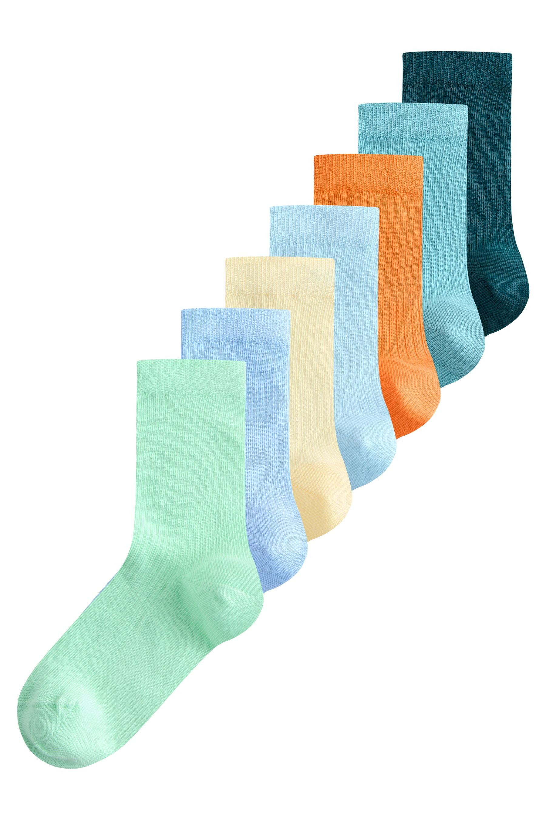 Next Kurzsocken Feinripp-Socken mit hohem Baumwollanteil, 7er-Pack (7-Paar)