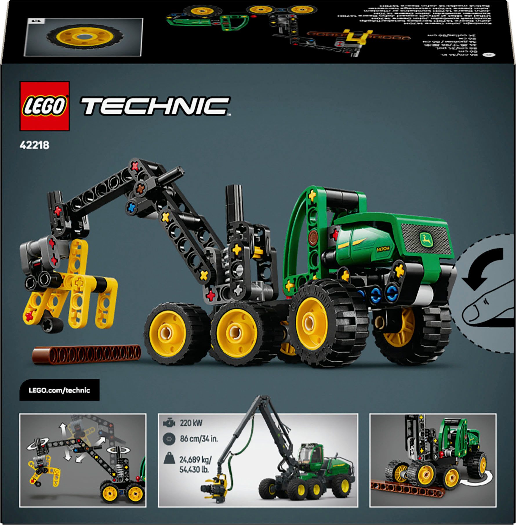 LEGO® John Deere 1470H Rad-Harvester (42218), LEGO Technic Konstruktionsspi günstig online kaufen