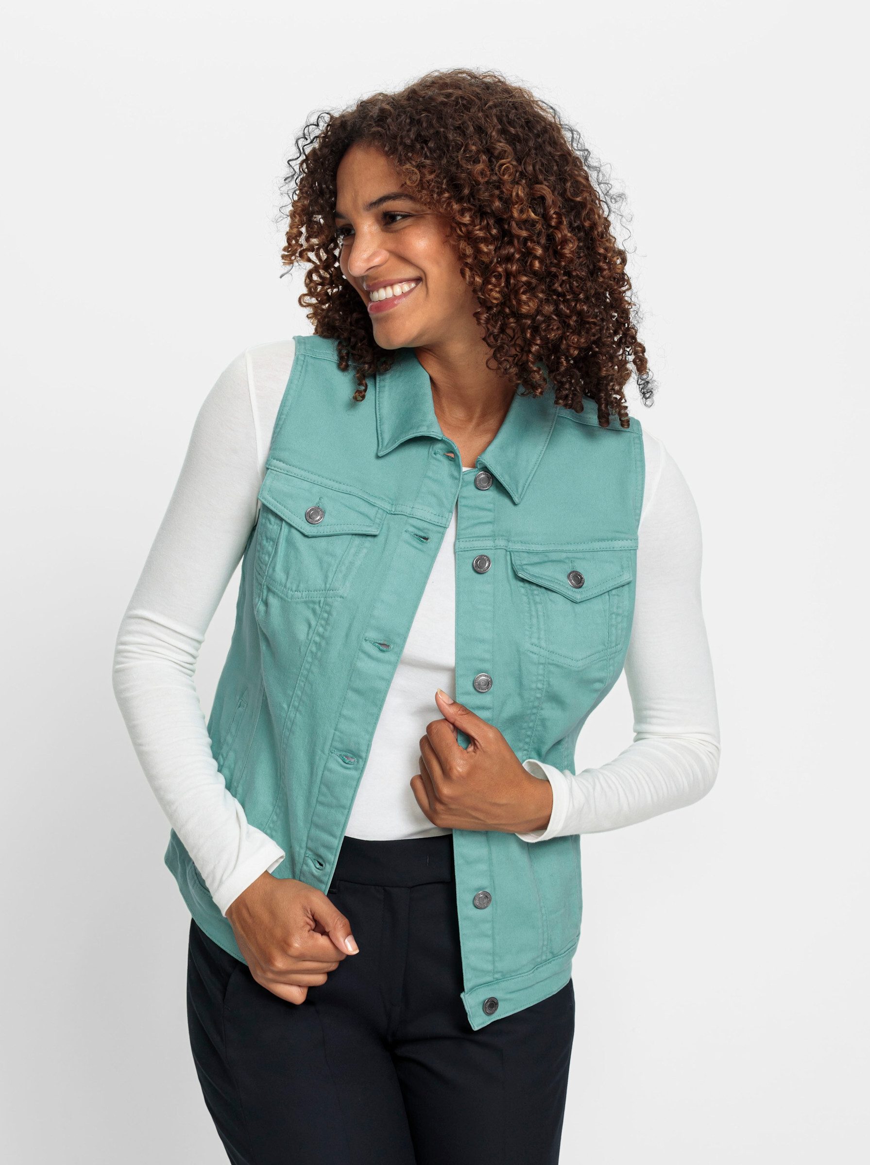 Jerseyweste Jeansweste