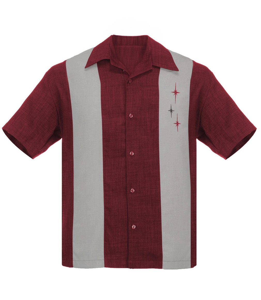 Steady Clothing Kurzarmhemd Three Star Panel günstig online kaufen