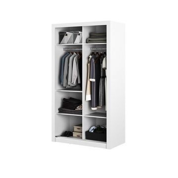 Compleo Kleiderschrank ARTI 19, kleiner Schwebetürenschrank mit Spiegel, Breite 120 cm Modern Garderobe
