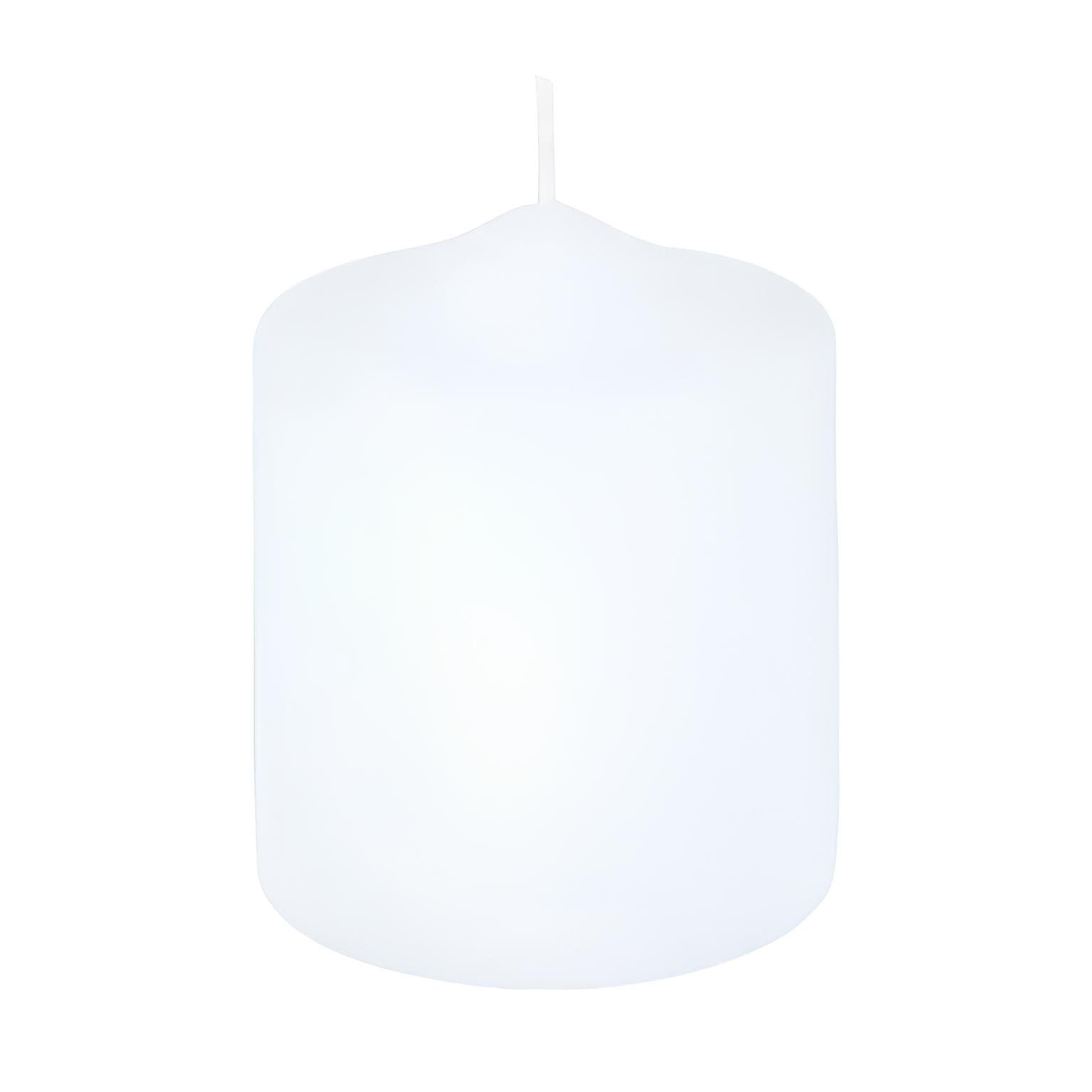 Jaspers Kerzen Stumpenkerze Premium Stumpenkerzen Weiß 100 x 80 mm, 1 Stück