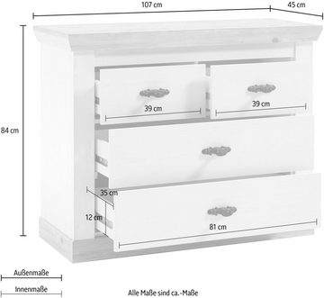 Home affaire Kommode Florenz, Breite ca. 107 cm
