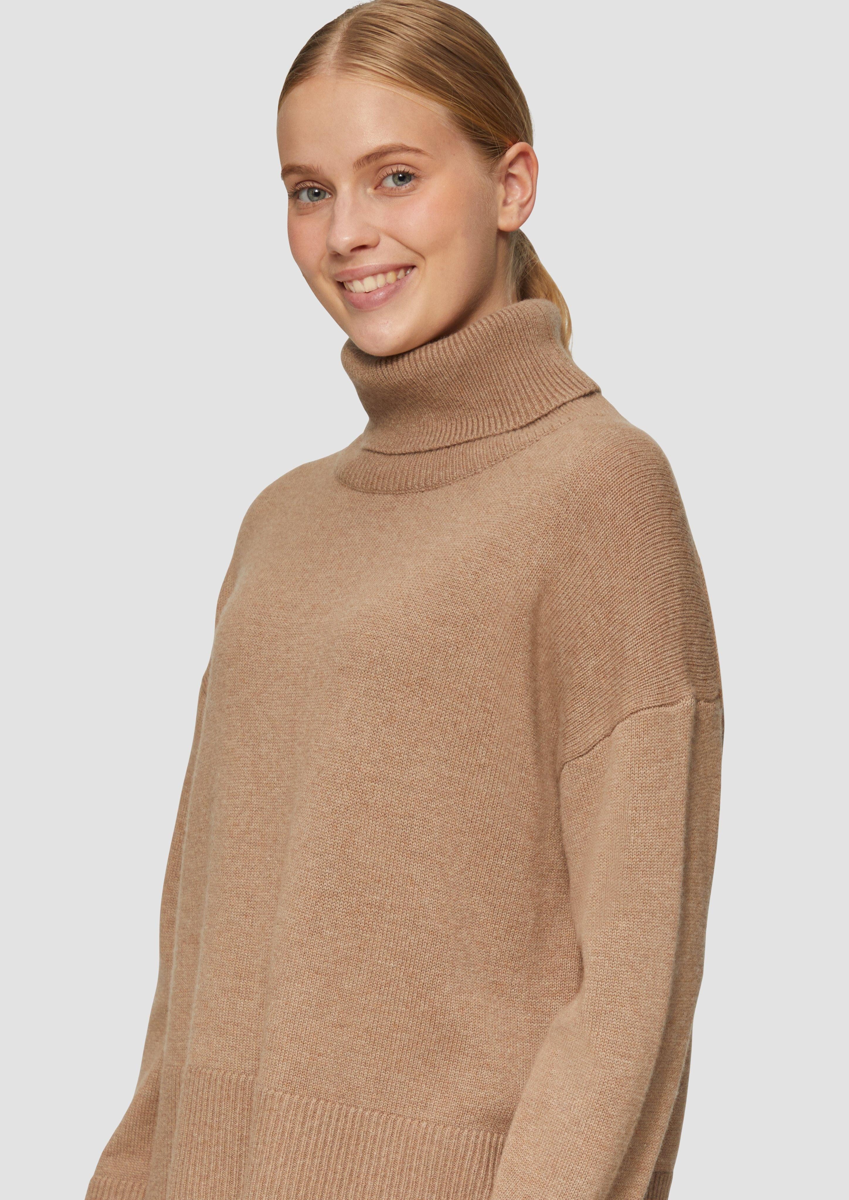 s.Oliver Strickpullover Lockerer Rollkragenpullover aus Kaschmirmix günstig online kaufen