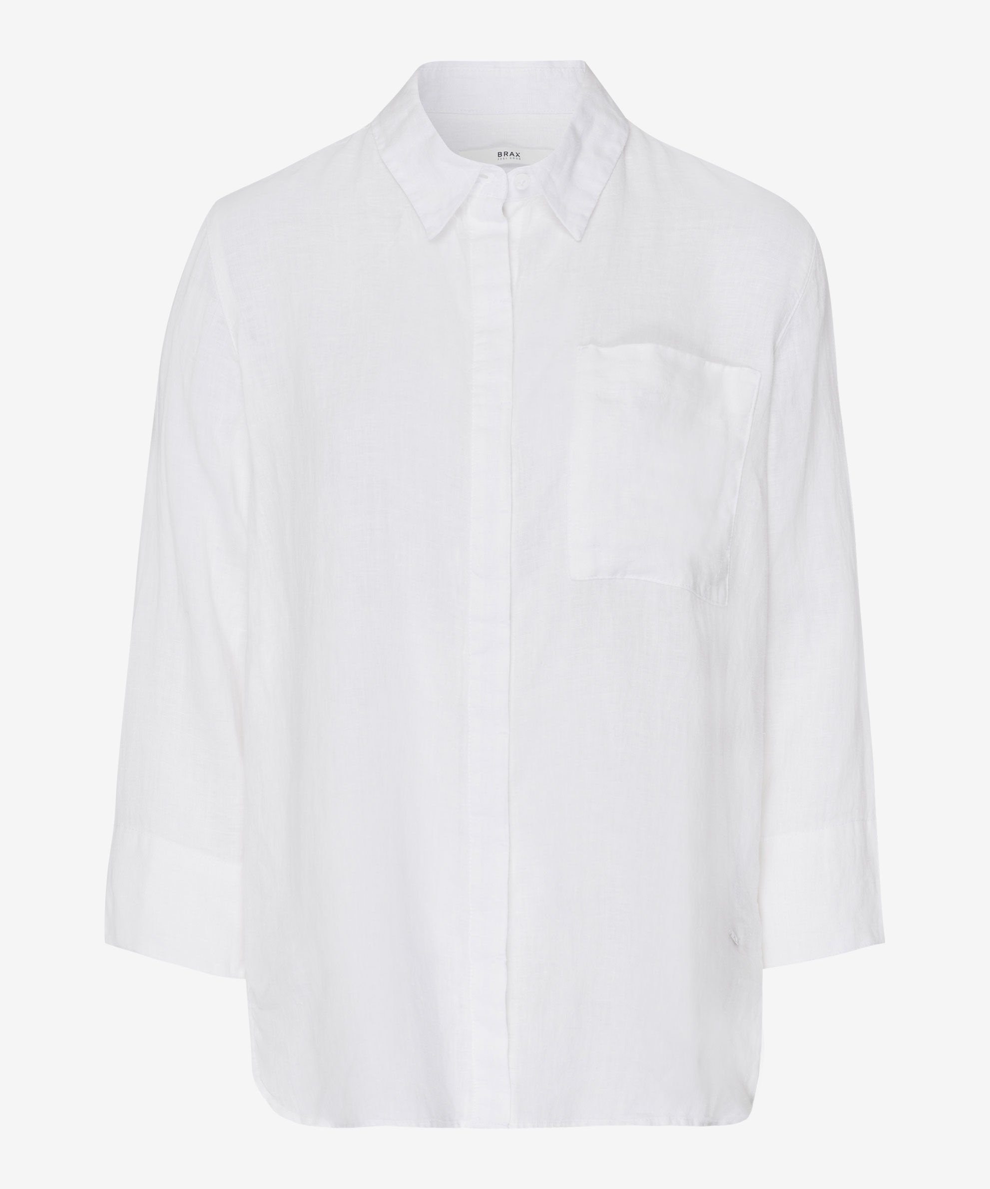 Brax Hemdbluse Bluse mit edlen Stylingdetails white