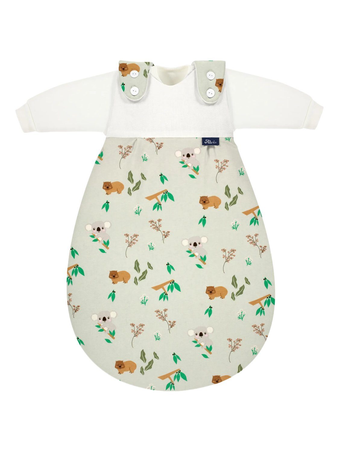 Alvi® Babyschlafsack Baby-Mäxchen 3-teilig Bio-Baumwolle (3 tlg., 1x Außensack, 2x Innensack), TOG Wert: 2.5