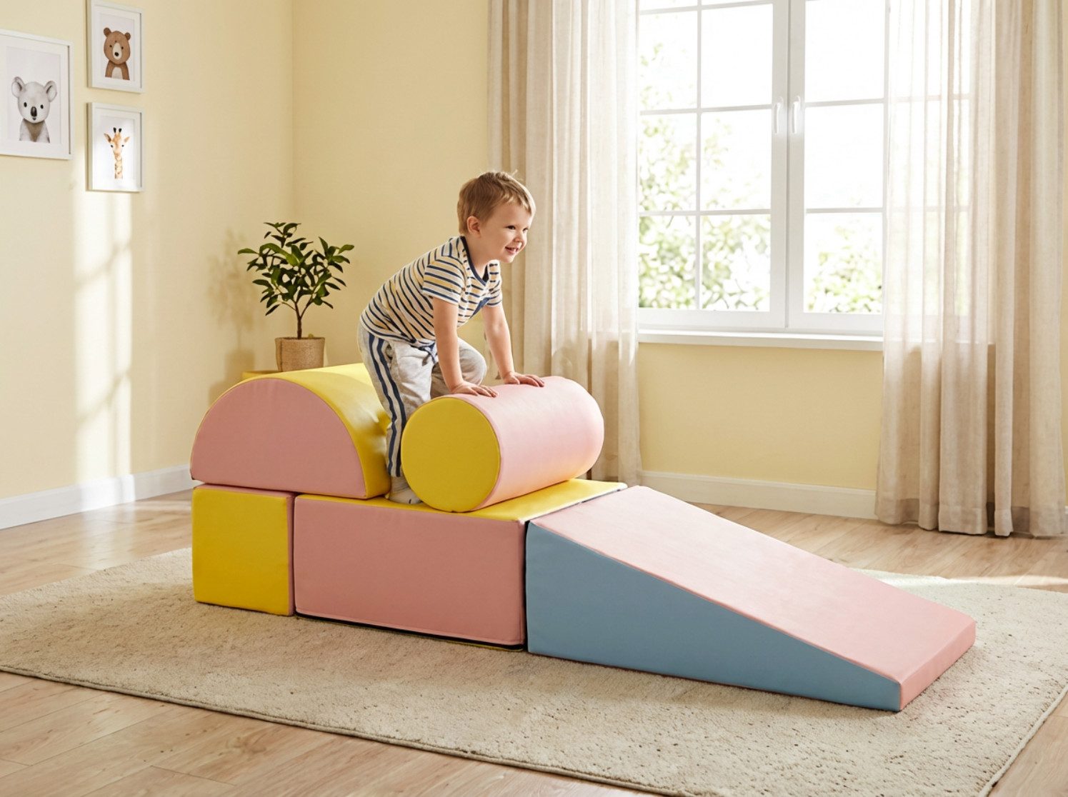 CCLIFE Schaumstoffbausteine Kinder 5tlg PVC+PVE bestanden EN-71 Spielbausteine, (5 St)