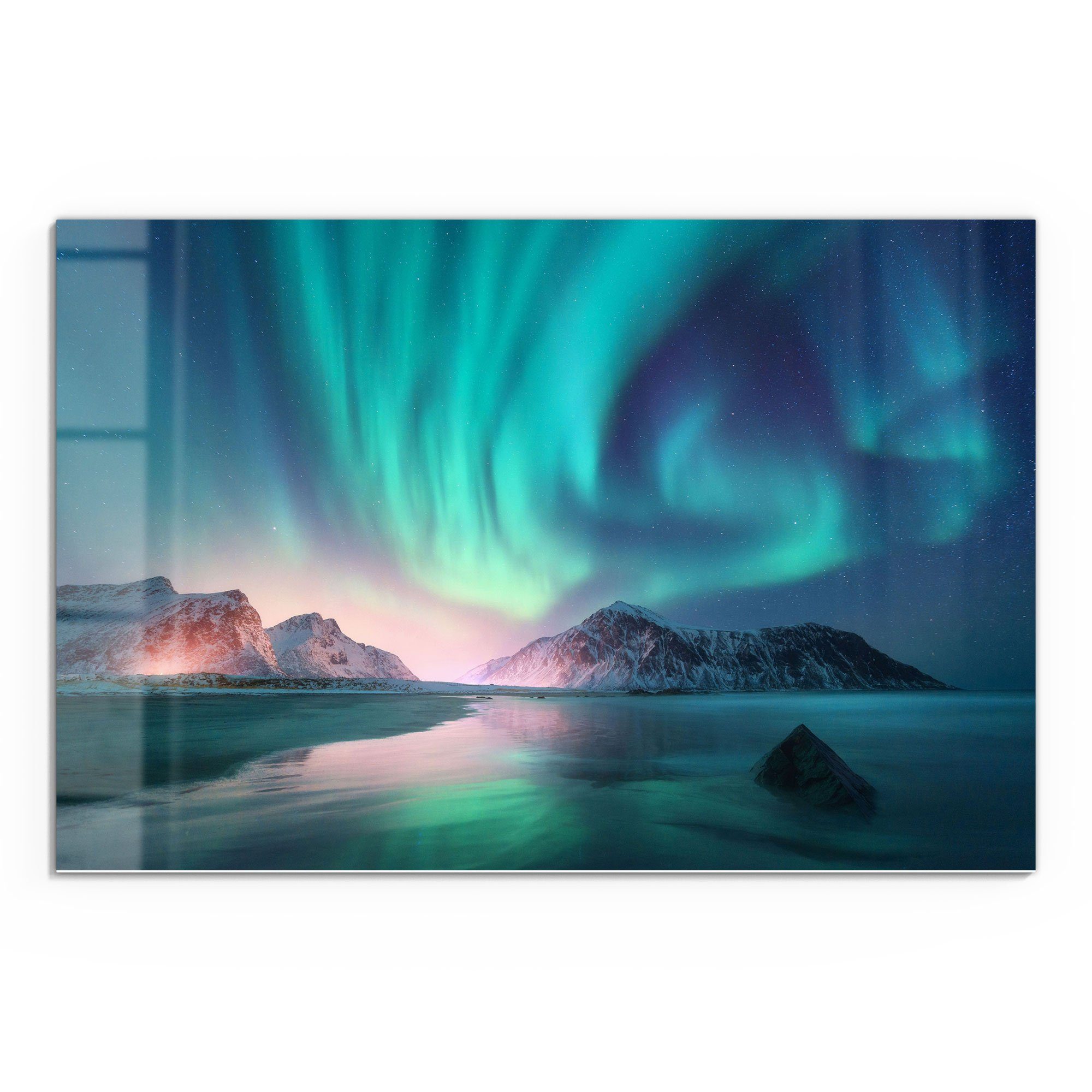 DEQORI Glasbild 'Das Nordlicht der Lofoten', günstig online kaufen