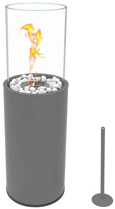 Monster24 Echtfeuer-Dekokamin »Bio-Ethanol Kamin Terrassenkamin Bodenkamin Standkamin Feuerstelle geeignet für Indoor & Outdoor«