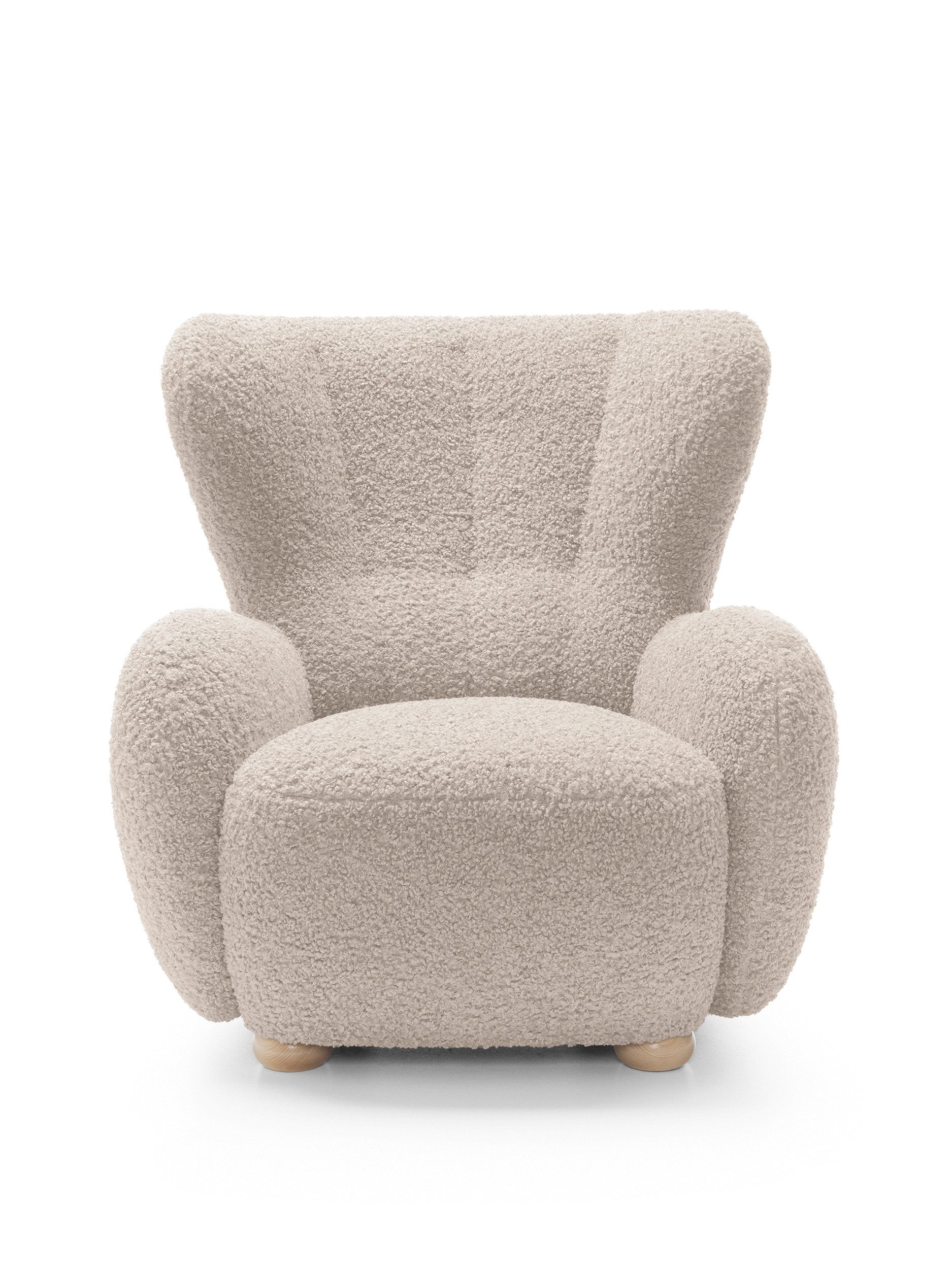 Goldstoff Sessel HUGSY Relaxsessel Boucle mit günstig online kaufen