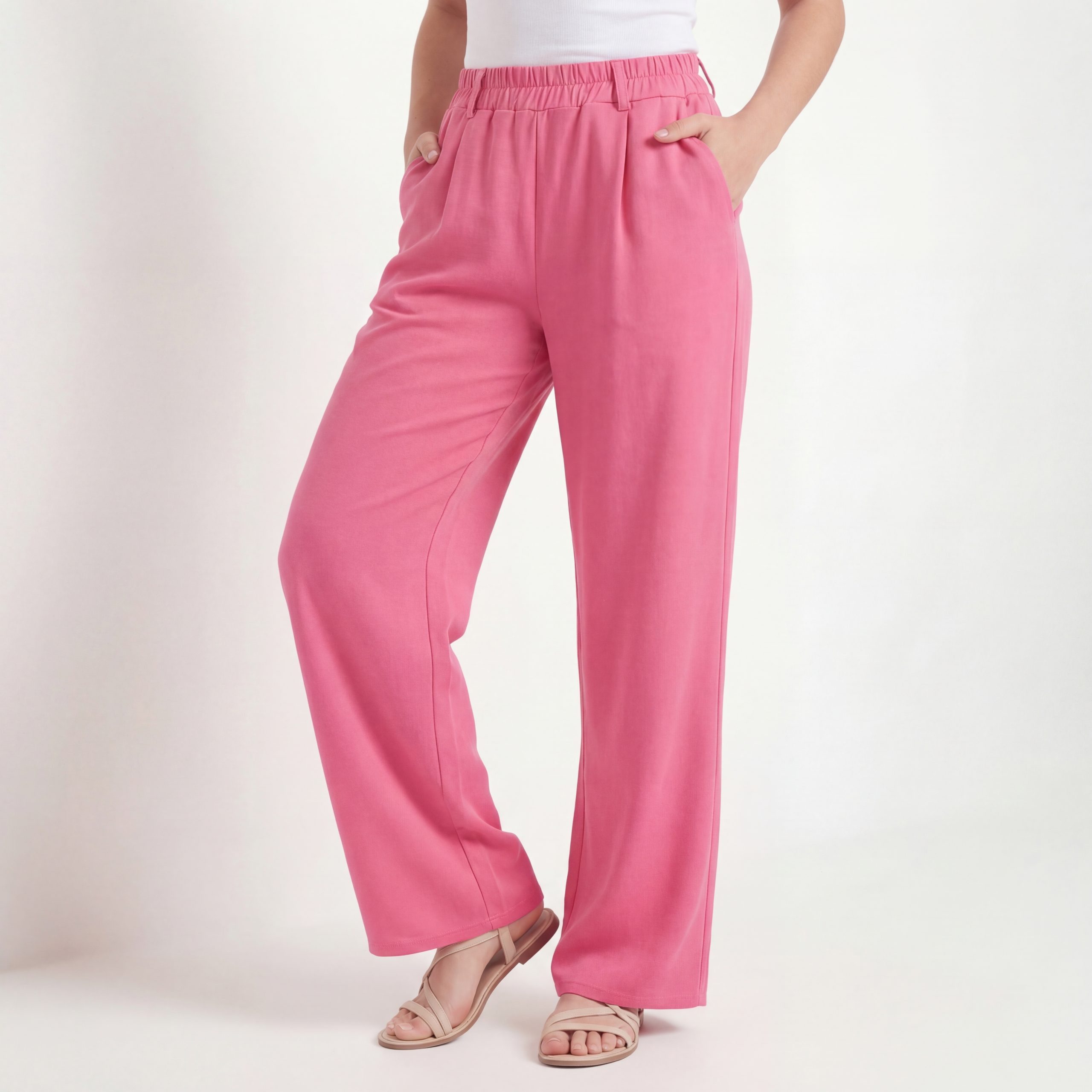 OriginalYou Culotte Damen Culotte Wide Leg Freizeithose leichte Sommerhose mit Stretchbund, erhältlich in Größe 36 bis 44