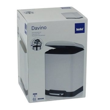 kela Kosmetikeimer Davino, 6L oder 12L, silentclose, herausnehmbarer Inneneimer mit Tragehenkel