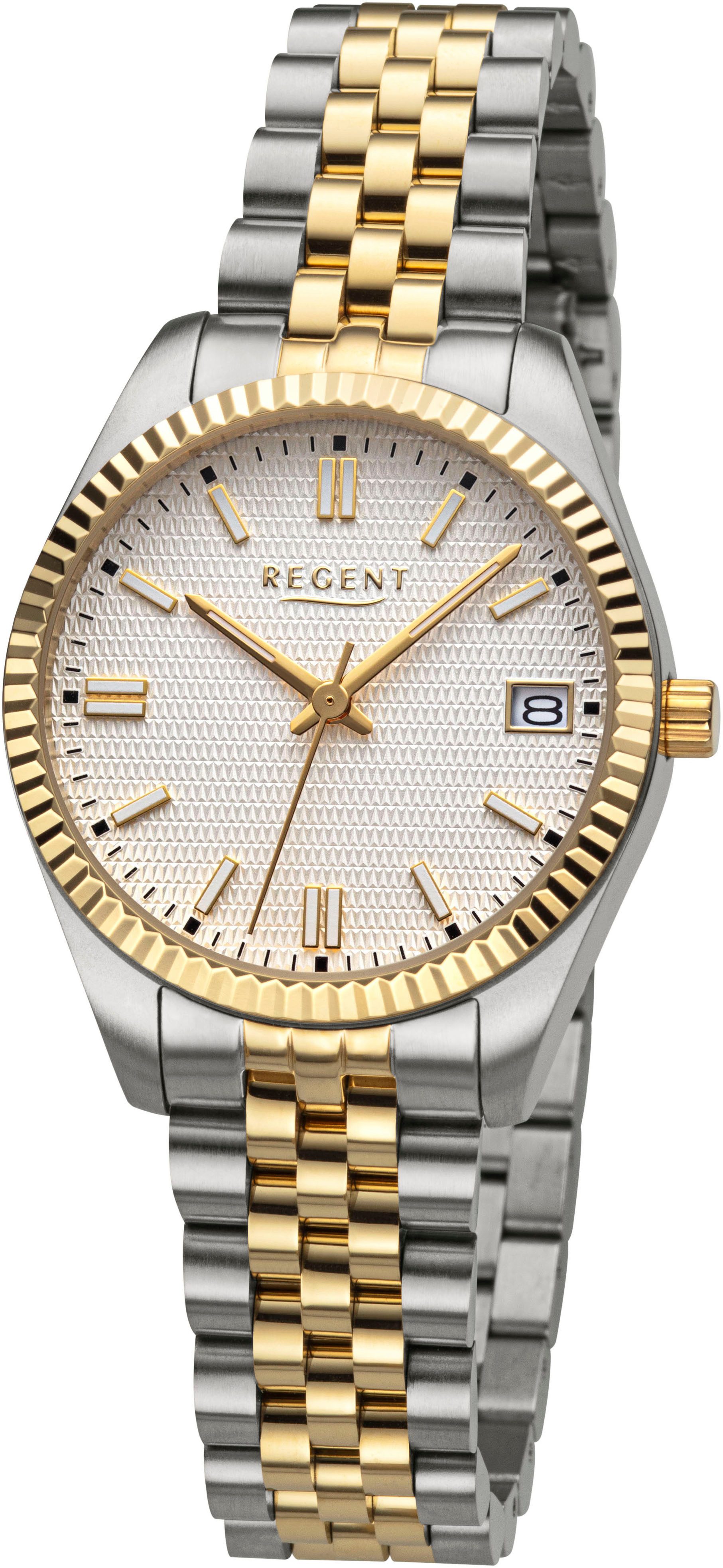 Regent Quarzuhr BA-876 - 3314.41.91, Armbanduhr, Damenuhr, Edelstahlarmband günstig online kaufen