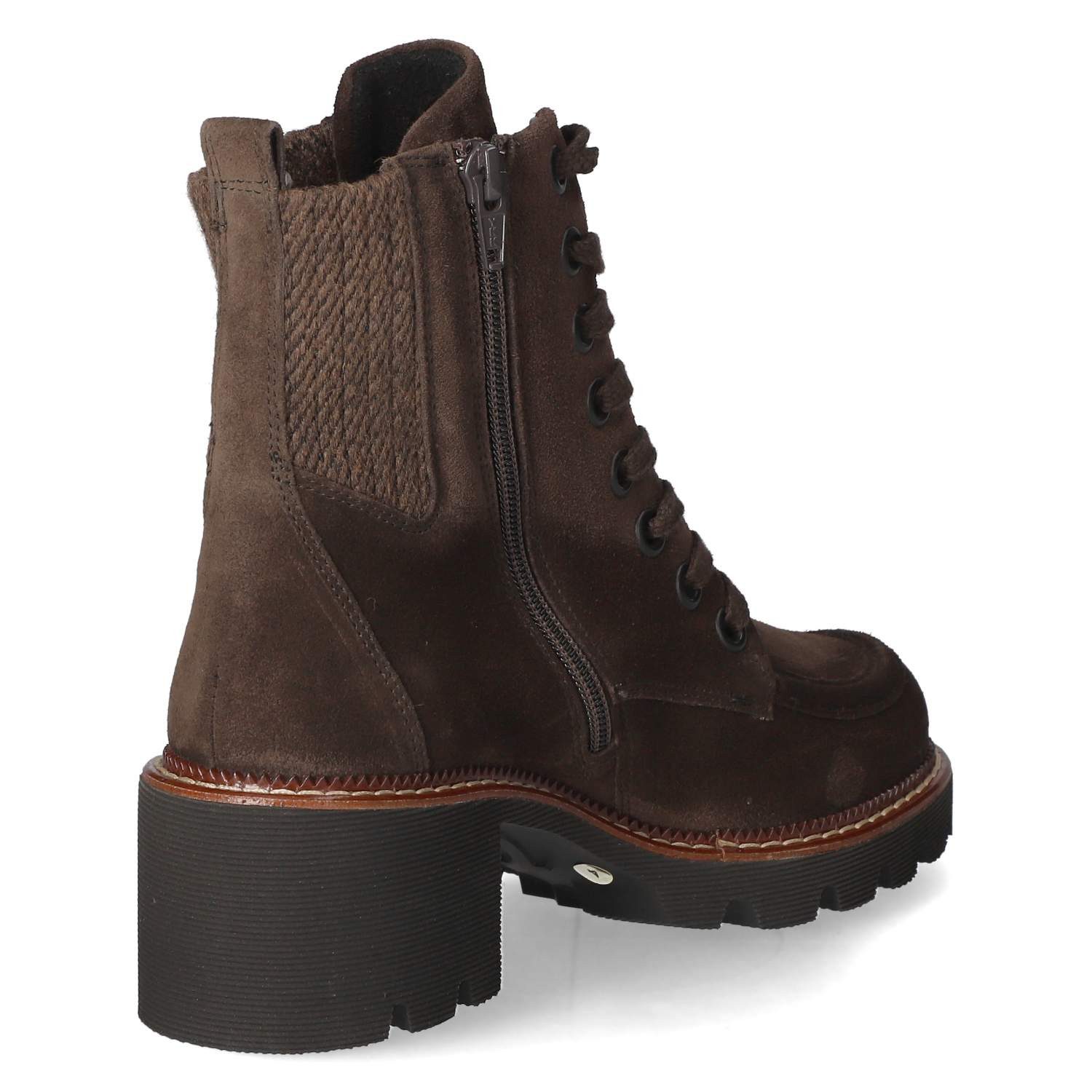 Paul Green Paul Green 8269-01 Damen Leder & Textil braun Schnürstiefel