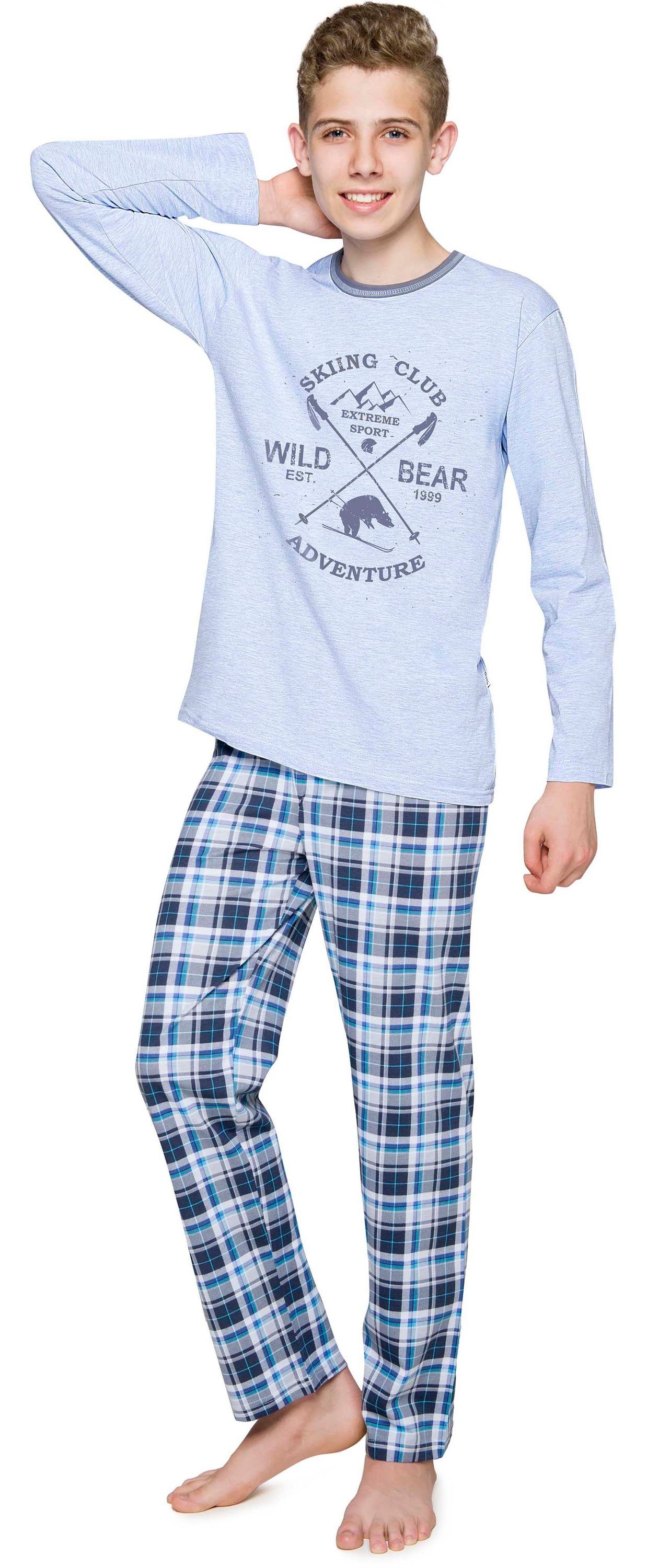Timone Schlafanzug Jungen und TITR289 Schlafanzug Blau-F3B Jugendlicher