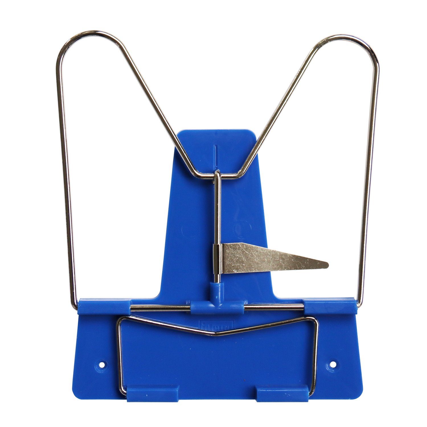 Buchstütze Idena 12082 - Leseständer mit Metallbügel, blau, 1 Stück
