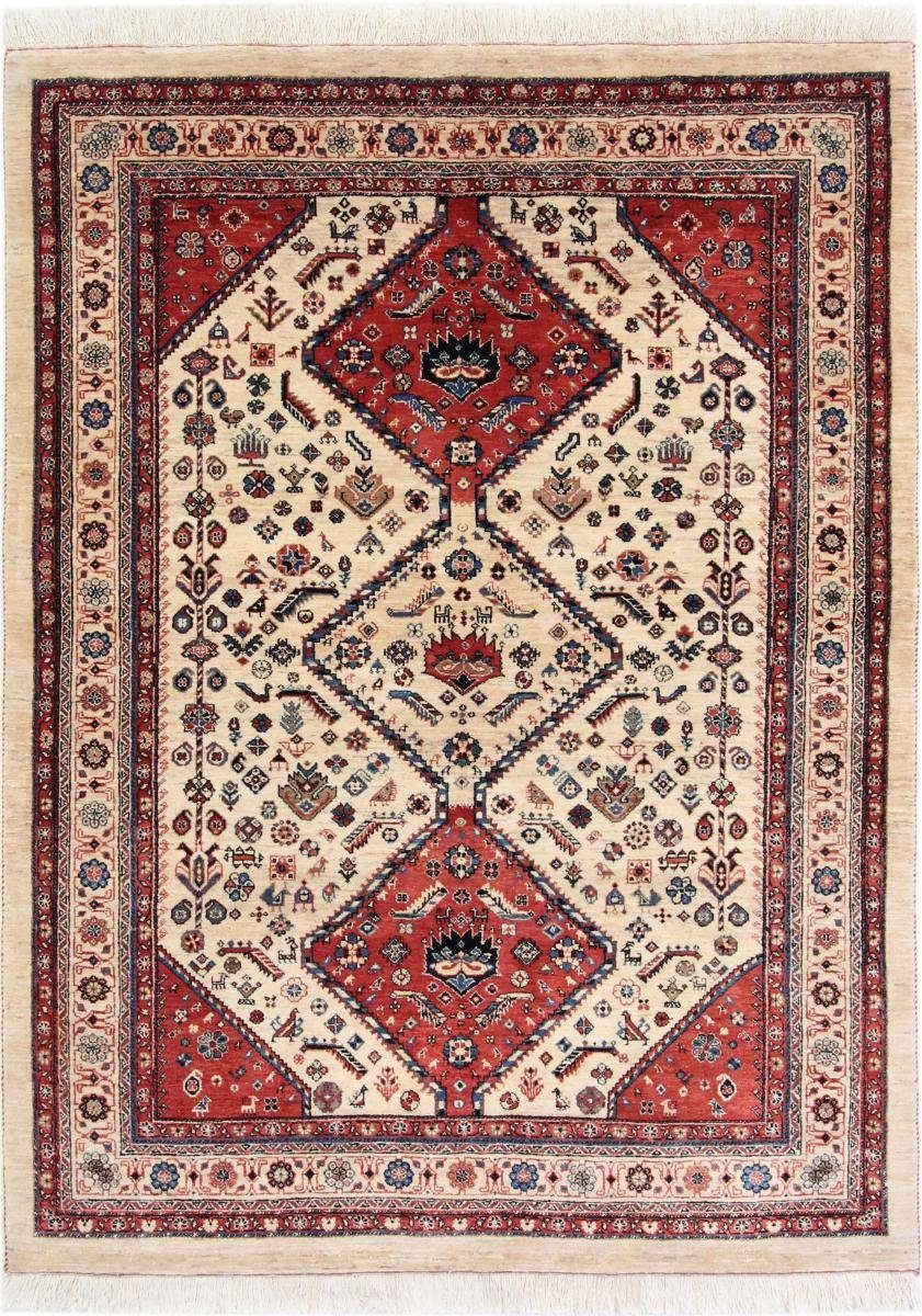 Orientteppich Perser Gabbeh Kashkuli 142x189 Handgeknüpfter Moderner Orientteppich, Nain Trading, rechteckig, Höhe: 15 mm