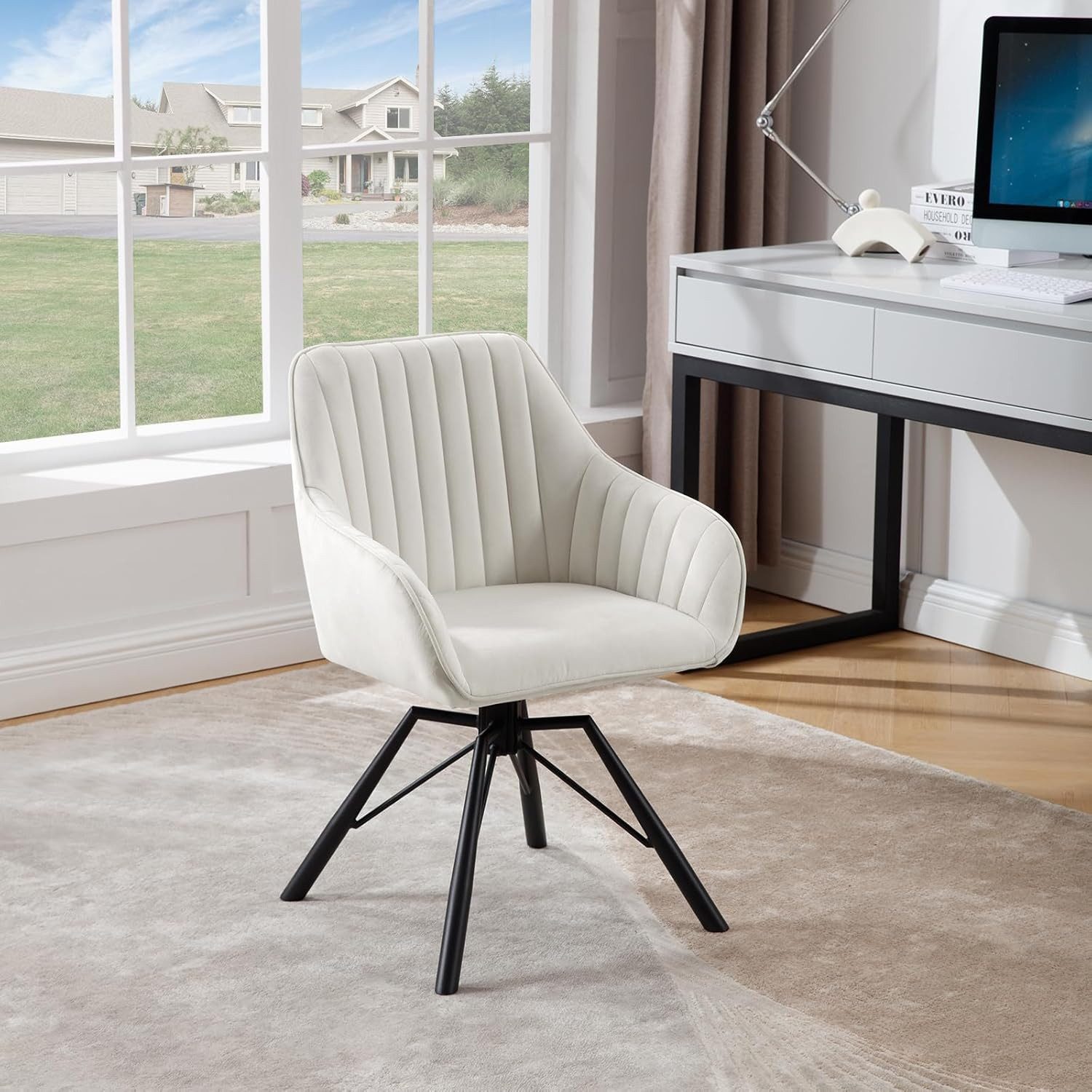 Woltu 4-Fußstuhl (4 St), Esszimmerstuhl drehbar Samt Sessel günstig online kaufen