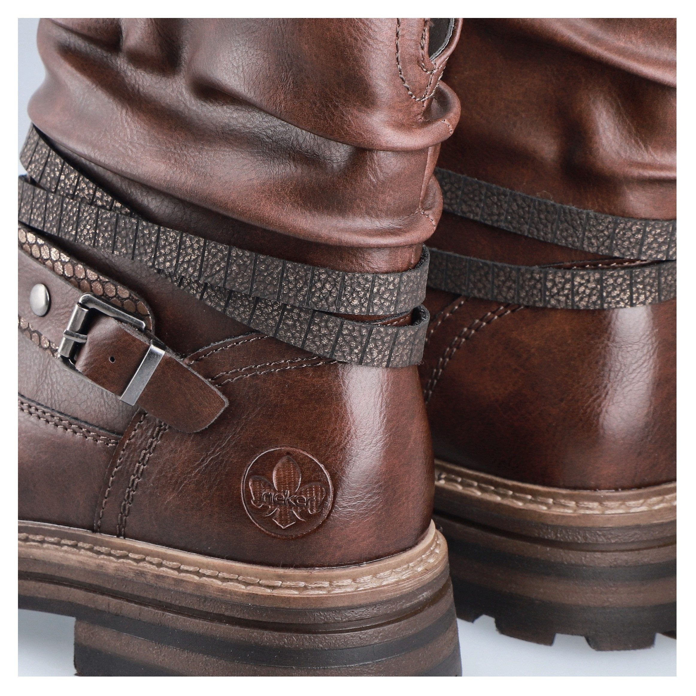 Rieker Winterstiefelette Boots, Blockabsatz, mit Zierriemchen günstig online kaufen