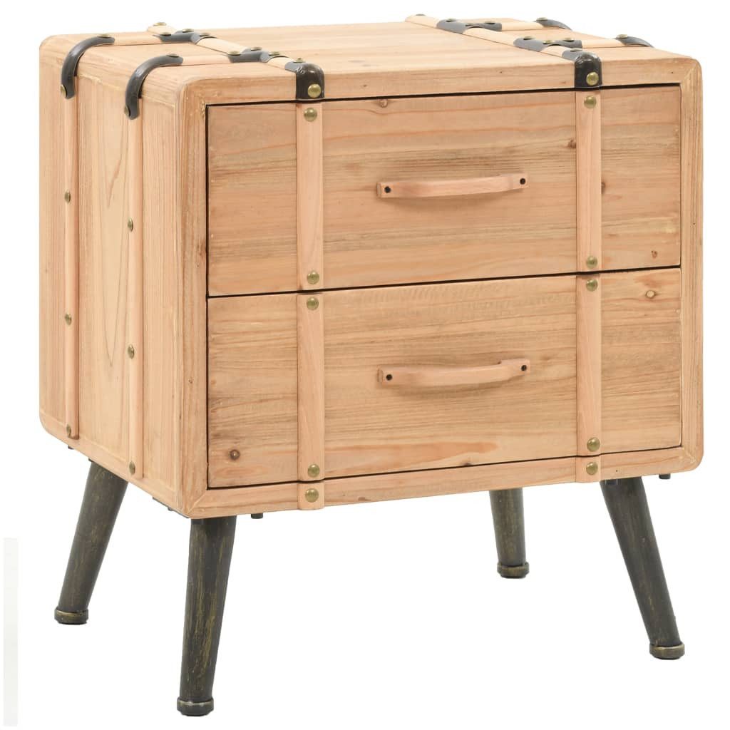 Nachttisch Nachttisch Massiv Tannenholz 50 x 35 x 57 cm