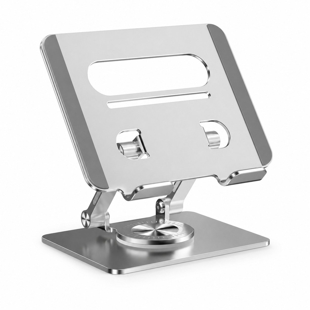XEOOCE Tablet-Ständer Tablet Halterung, faltbar, 360° drehbar, Aluminium Ständer 5kg, (Einzelgerät)