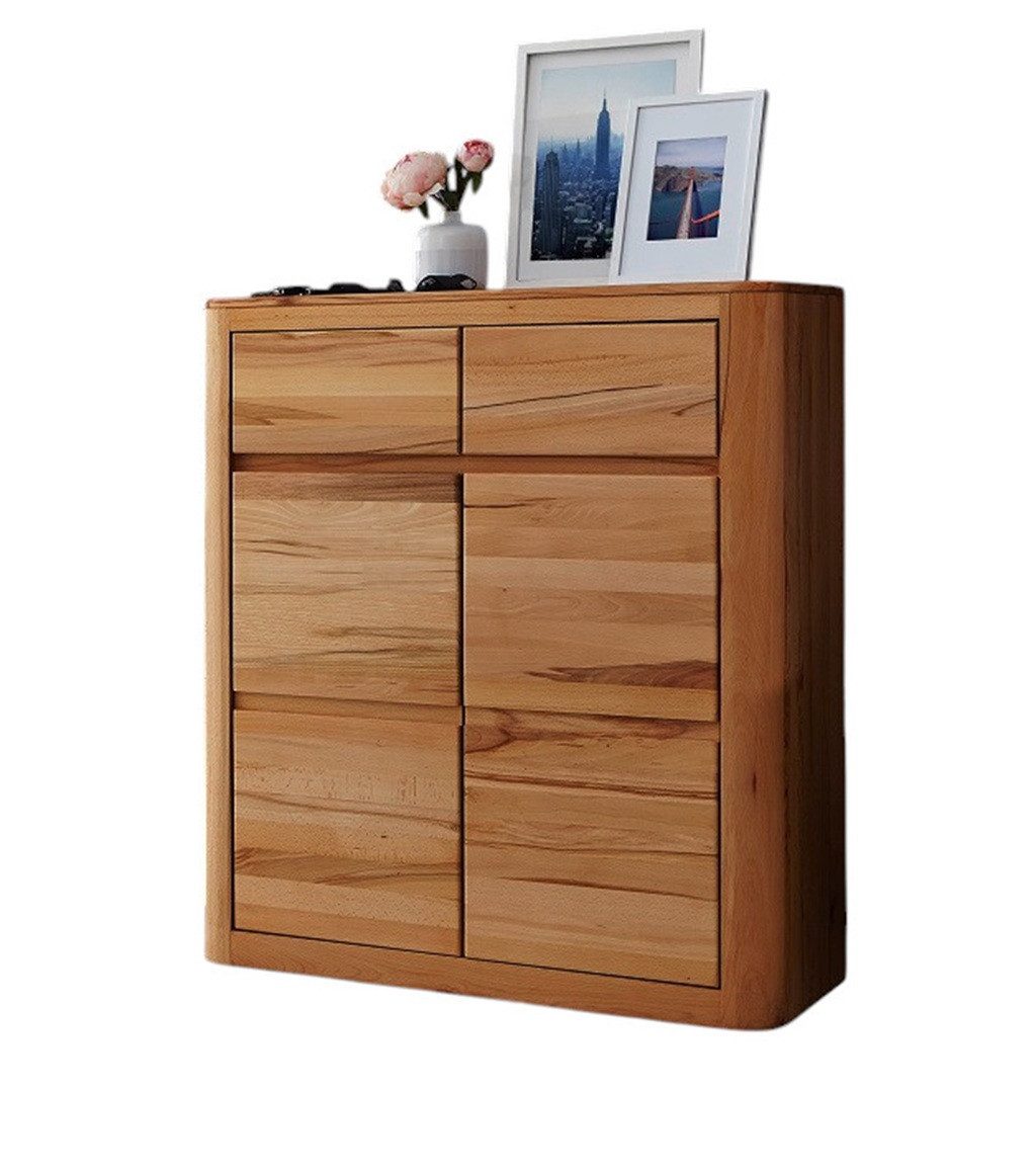 Main Möbel Schuhschrank Schuhschrank 100x111cm 'Bayreuth' Kernbuche massiv