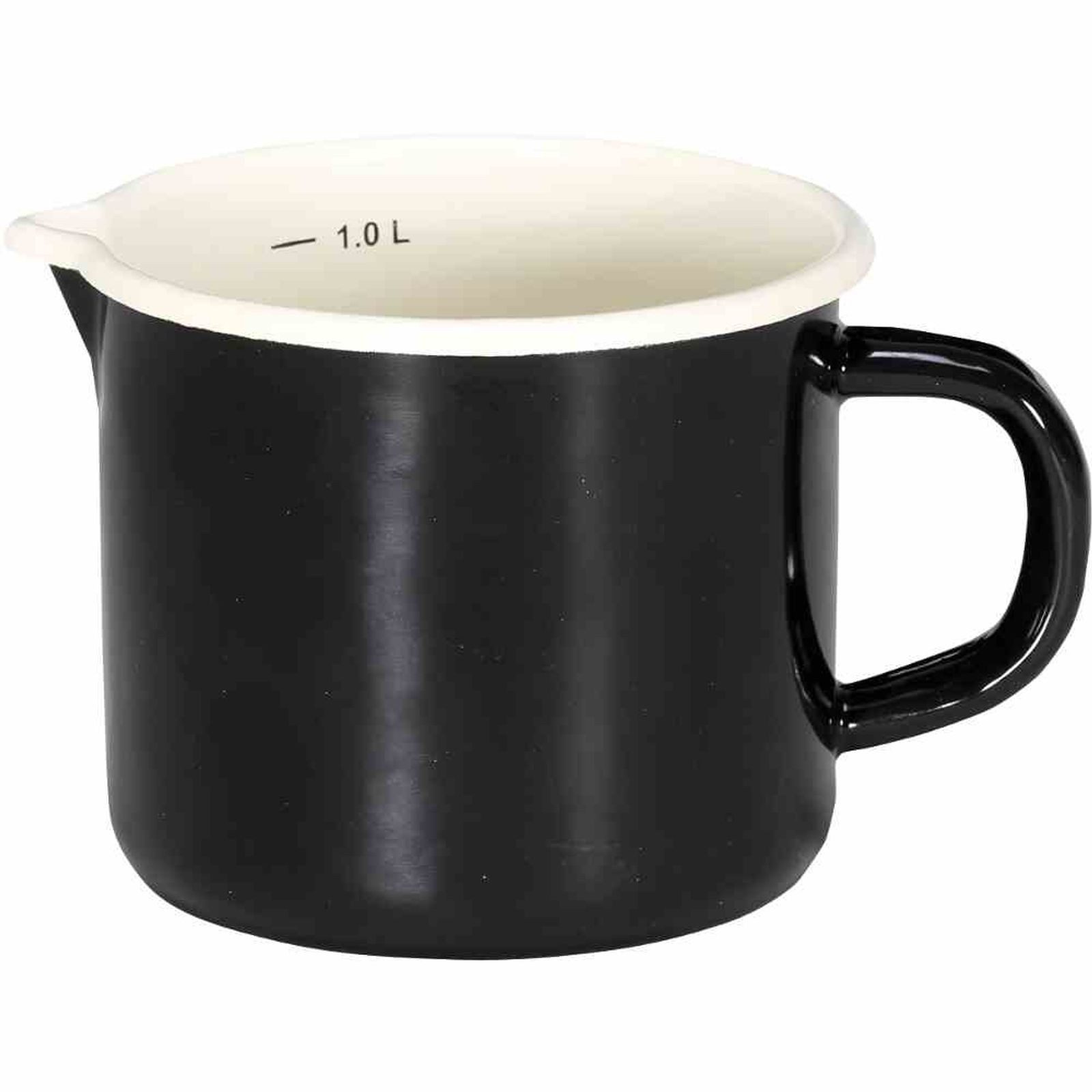 Karl Krüger Milchtopf Milchtopf 12cm Emaille Kochtopf Töpfe Kochen Kochutensilien Küche Küch, Emaille