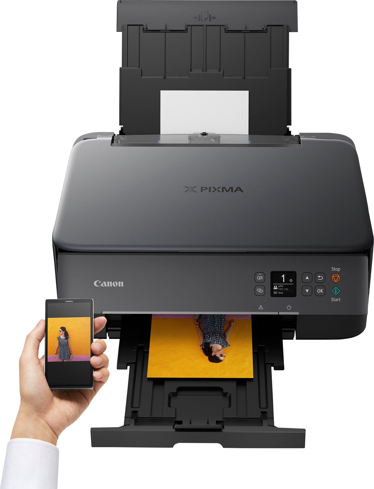 Canon PIXMA TS5350i Multifunktionsdrucker, (WLAN (Wi-Fi), Wi-Fi Direct, 3in1 Tintenstrahl-Multifunktionsgerät in schwarz)