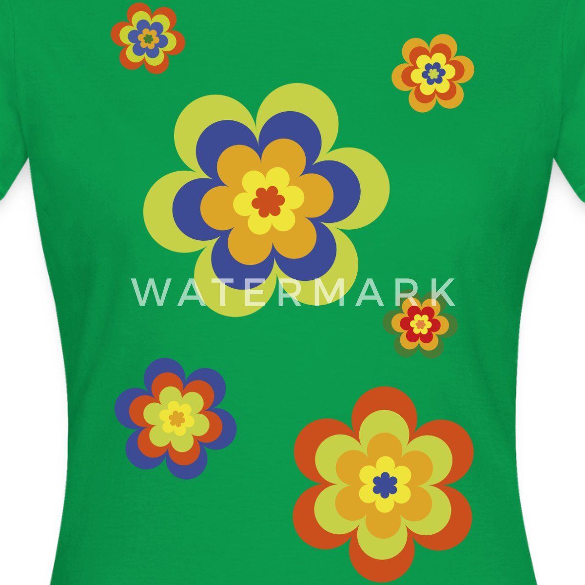 Spreadshirt T-Shirt Hippie Flower Power Blumen Fasching Frauen T-Shirt (1-t günstig online kaufen