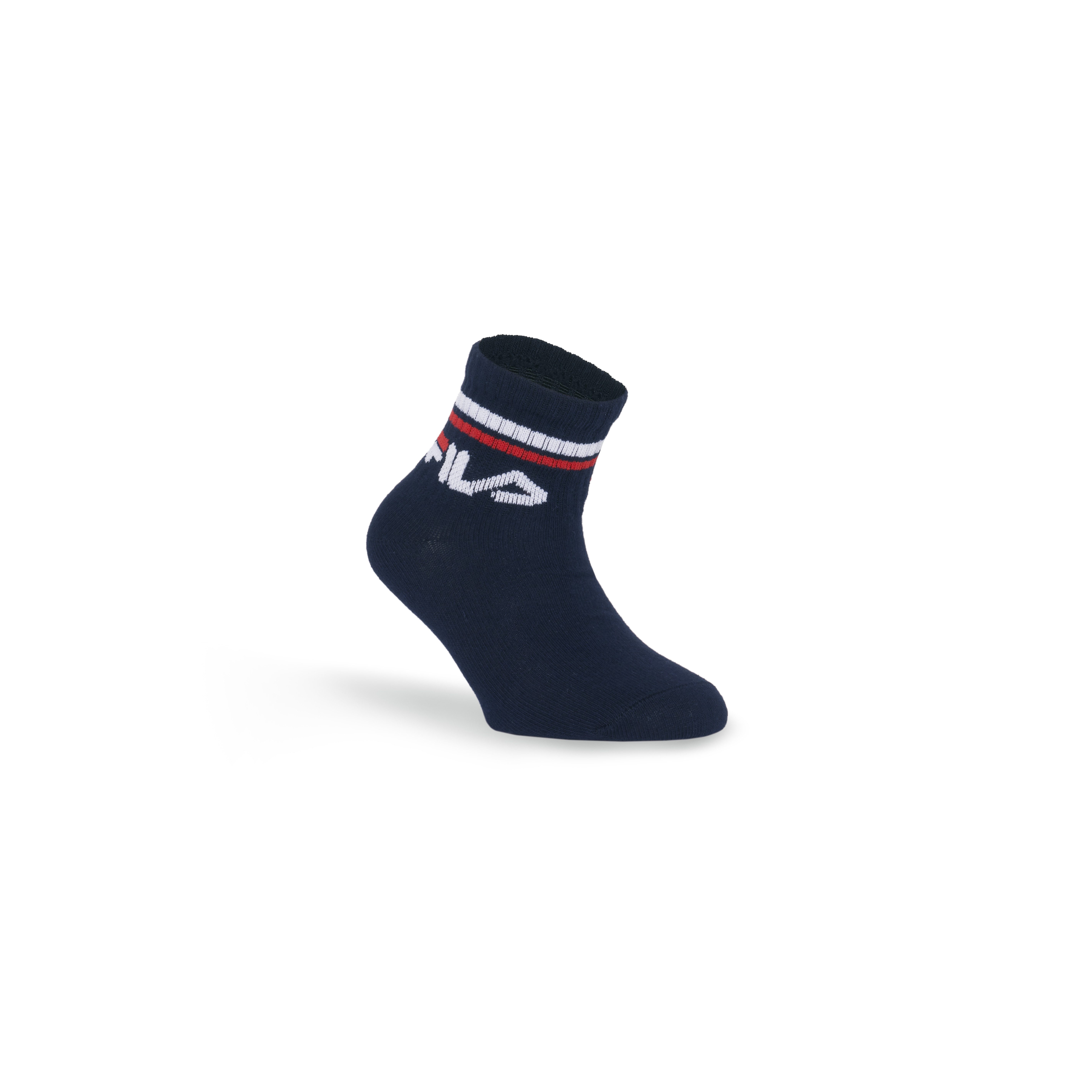 Fila Kurzsocken JUNIOR UNISEX QUARTER PLAIN SOCKS (6-Paar) für Kinder, mit eingestricktem Logo im Bündchen, anatomisch geformt – Bild 3 von 5