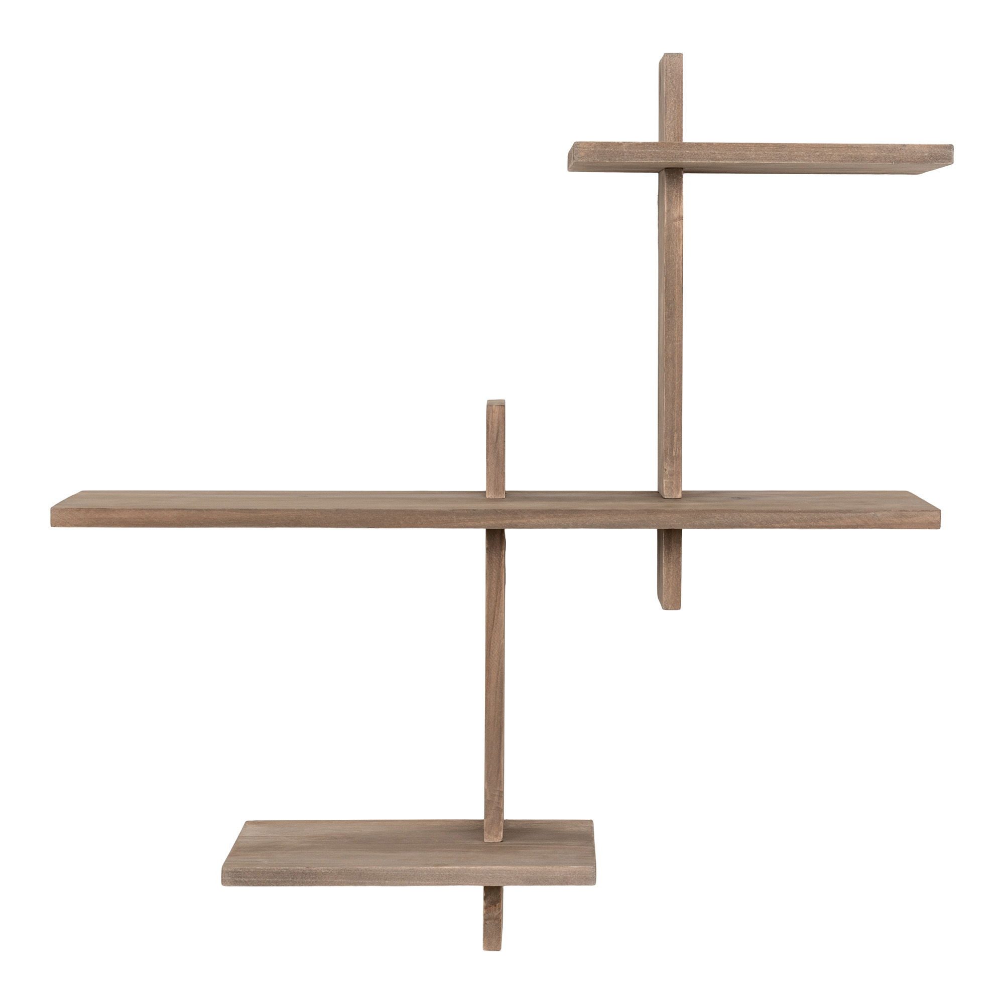 tinkaro Standregal Gavi Wandregal Kiefernholz 55x15x55 cm Natur, 1-tlg., Zeitlose Wandablage mit Stauraum für Dekorationsartikel im Wohnraum