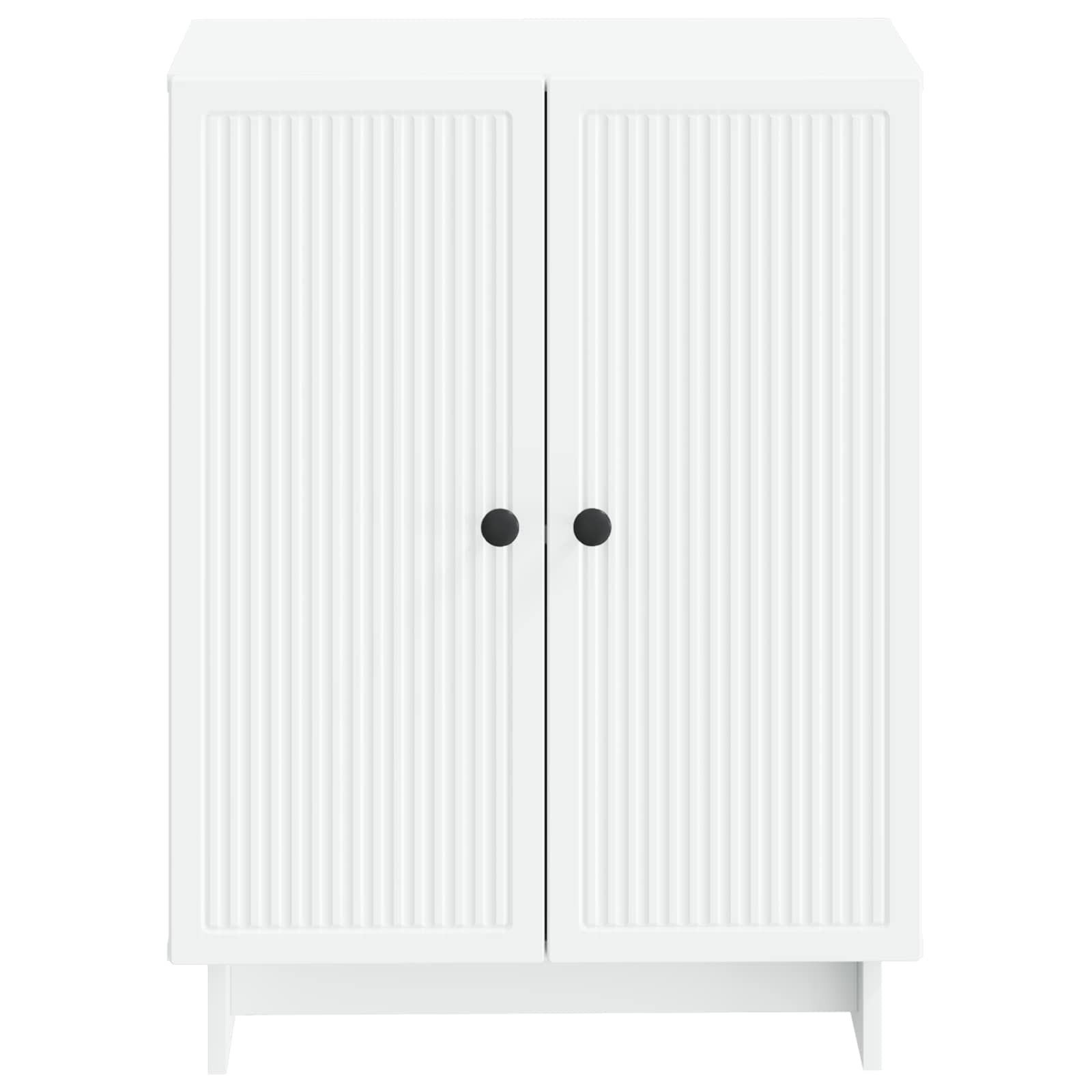 vidaXL Badezimmerspiegelschrank Badezimmer Aufbewahrungsschrank EDE Weiß 59,5 x 31 x 80 cm