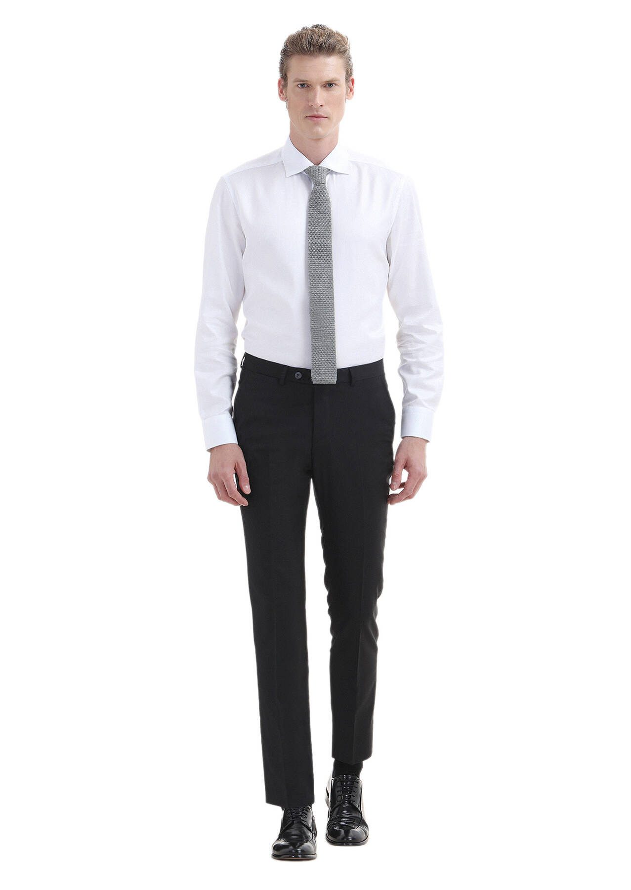 RAMSEY Chinohose Klassische Hose aus 100 % Wolle mit modernem Muster
