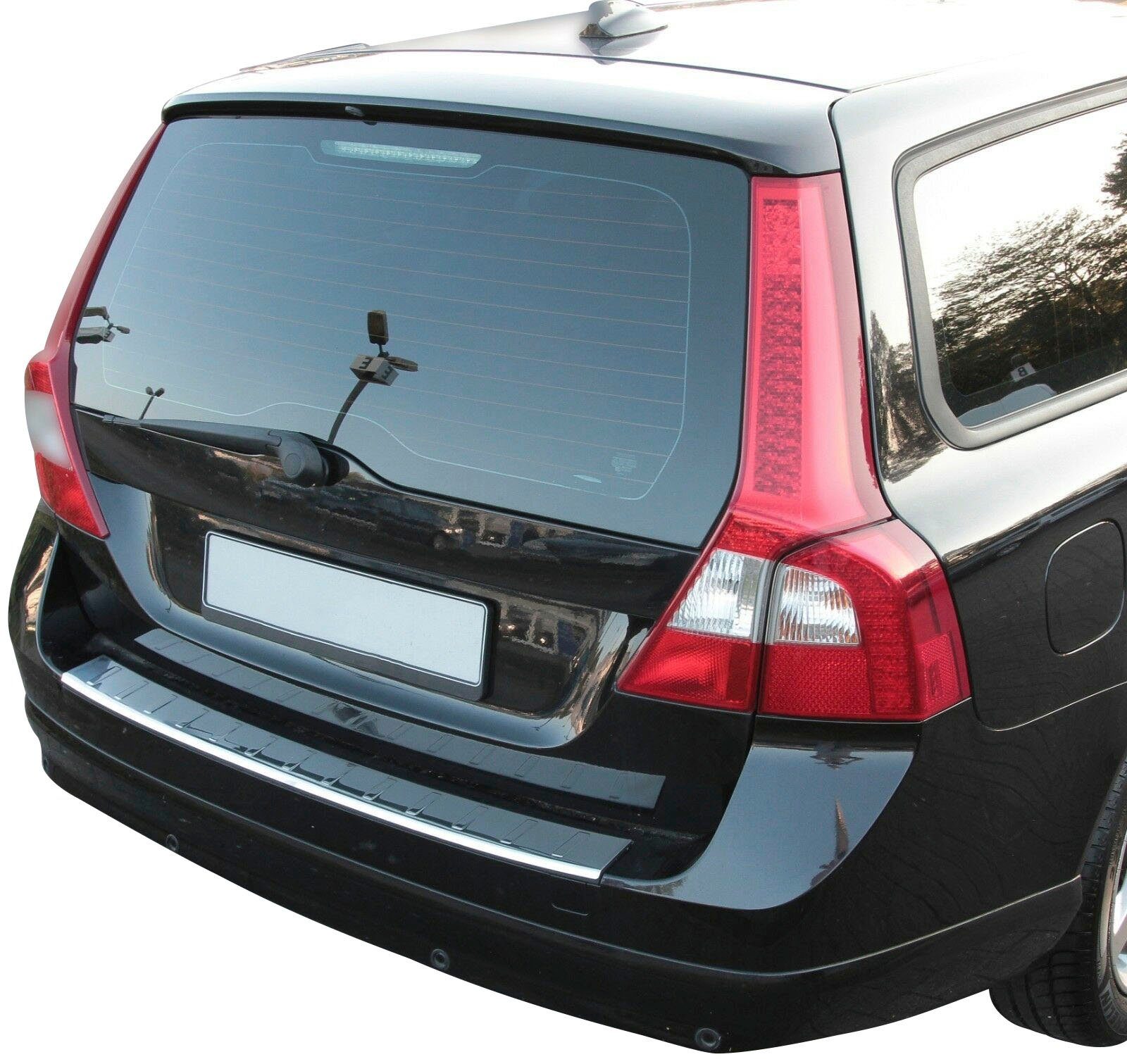 2007-2013, VOLVO mit V70 für poliert, RECAMBO III, Edelstahl Abkantung Zubehör Ladekantenschutz, chrom