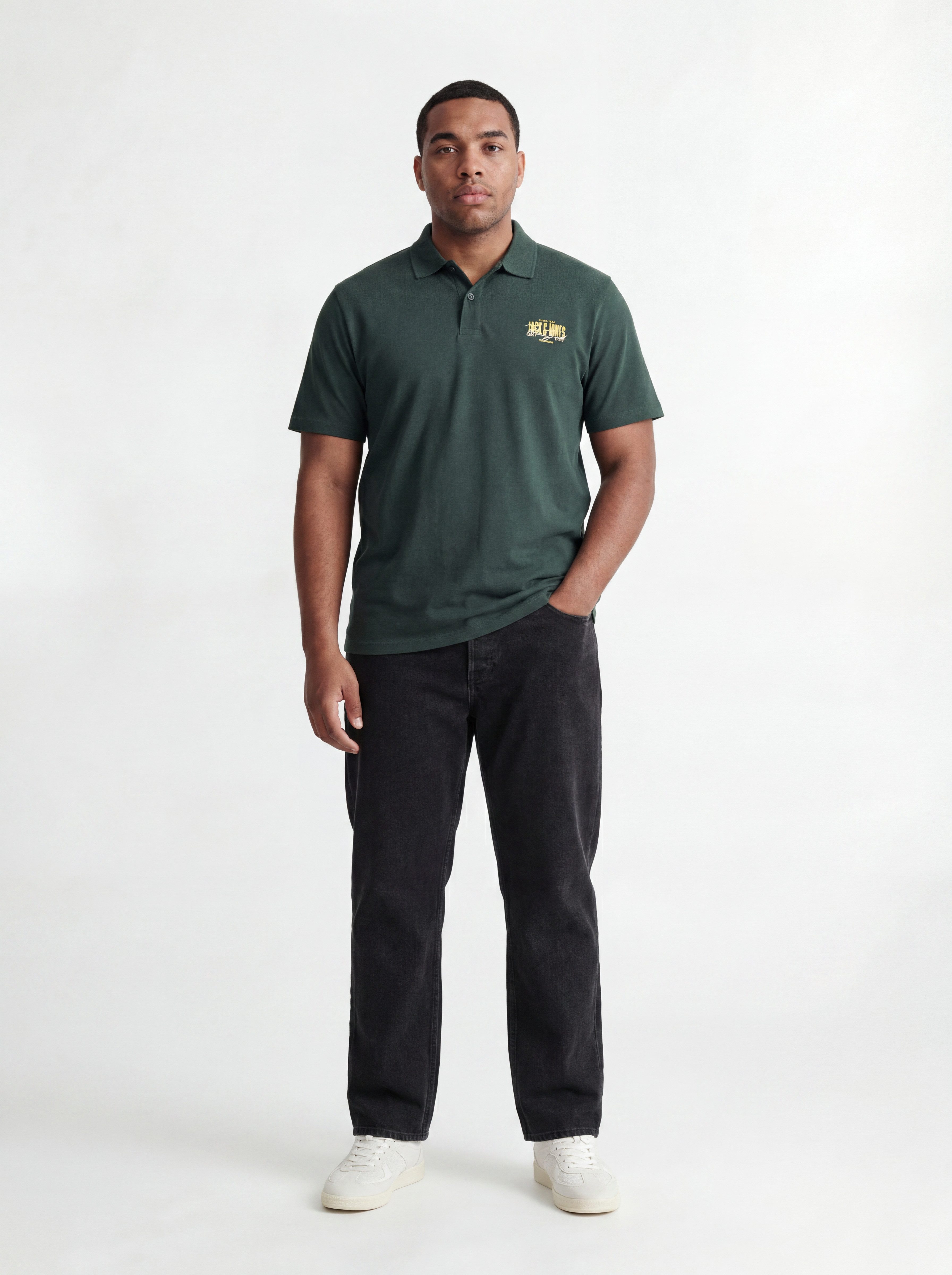 Jack & Jones PlusSize Poloshirt JJAERO POLO SS PLS Baumwolle, regular fit – Bild 4 von 5