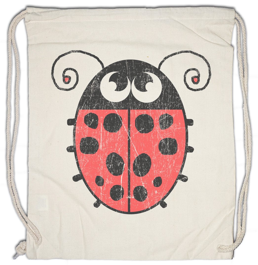 Urban Backwoods Turnbeutel Ladybug I Turnbeutel Marienkäfer Käfer Beetle Sweet Cute Comic Punkte (1-tlg), Points Point Toon Cartoon