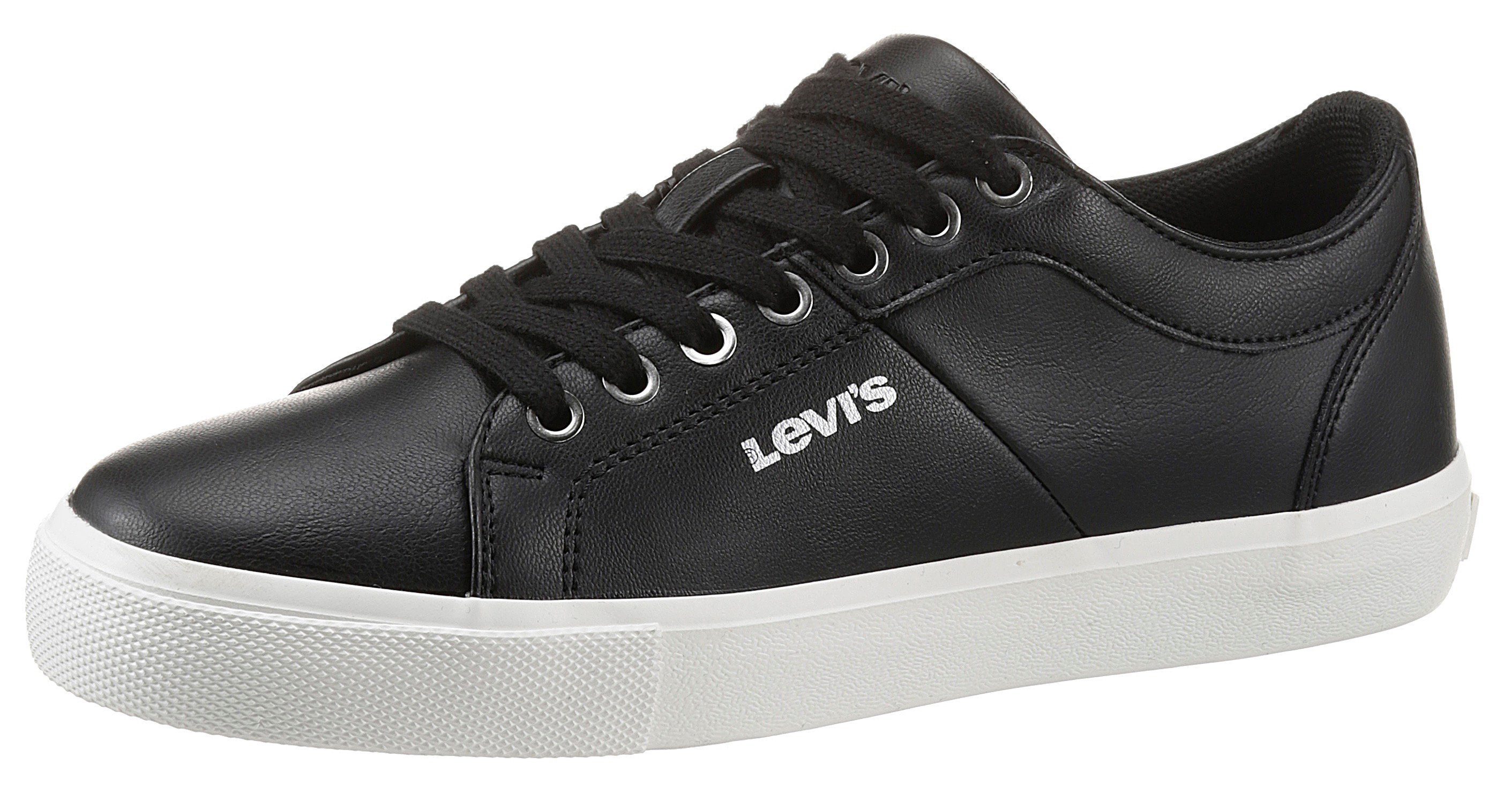 Levi's® Woodward S Plateausneaker mit LEVI`S Schriftzug, Freizeitschuh, Halbschuh, Schnürschuh