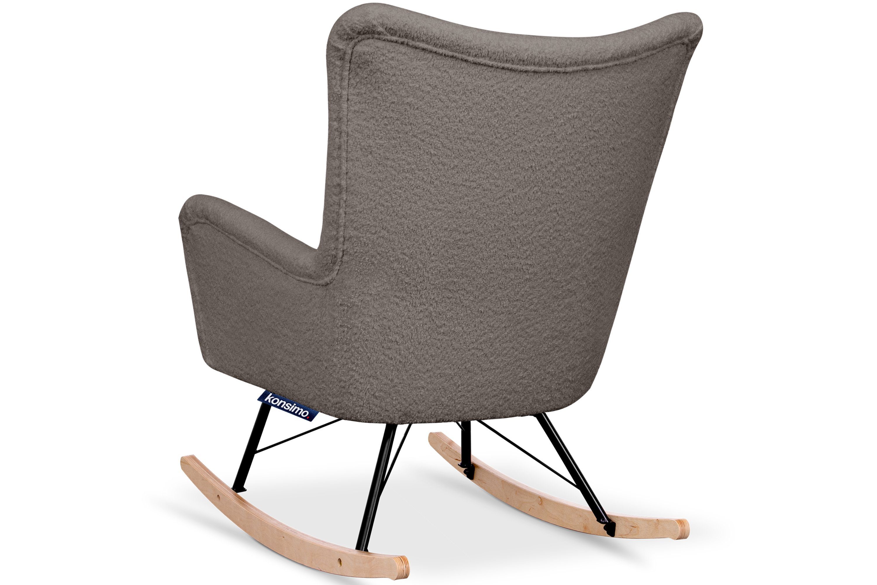 Komfort, jeden EU | Schaukelsessel mehr Stillsessel, für Stil, Schaukelstuhl braun Sitz breiter in ADDUCTI Hergestellt für ein Konsimo braun