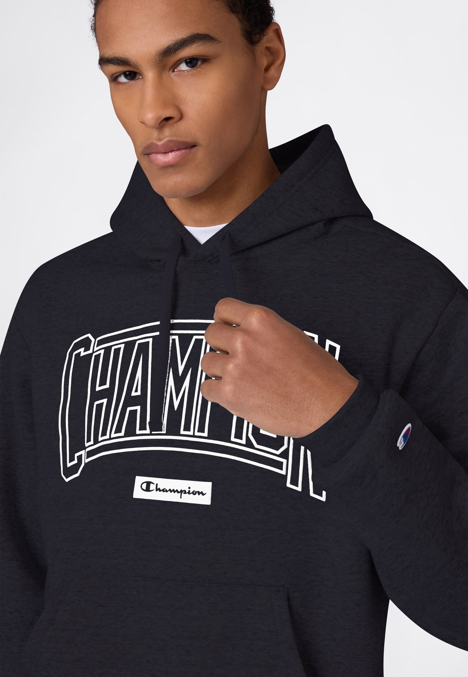 Champion Kapuzensweatshirt COLLEGE Relax Fit Fleece Hoodie mit Kordelverschluss, sportlicher Stil, Rundhalsausschnitt