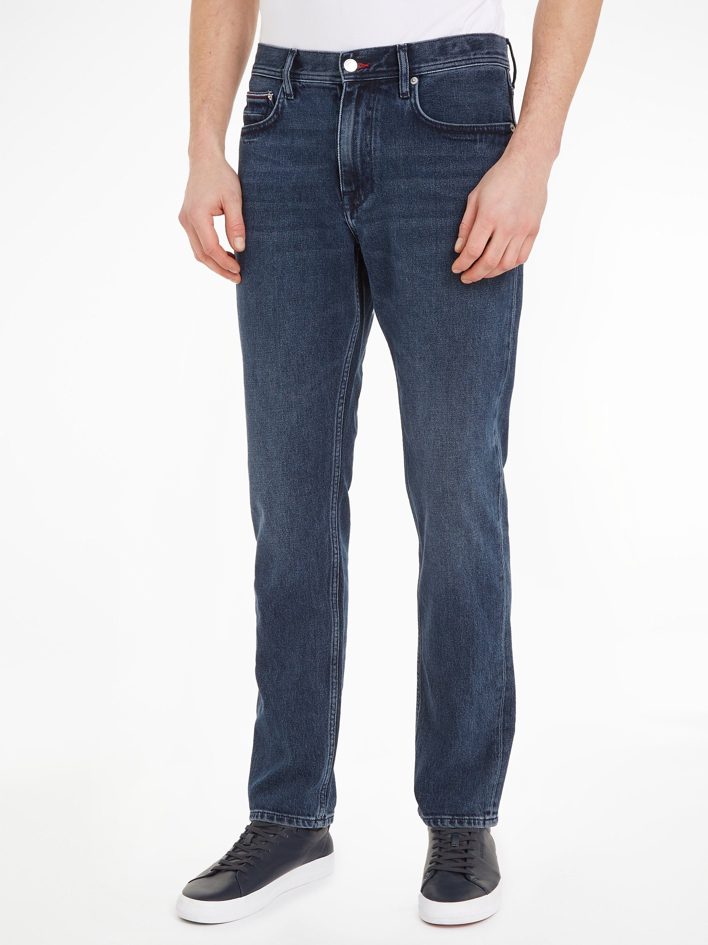 Tommy Hilfiger Straight-Jeans REGULAR MERCER STR Banks Blue Black | Straight-Fit Jeans