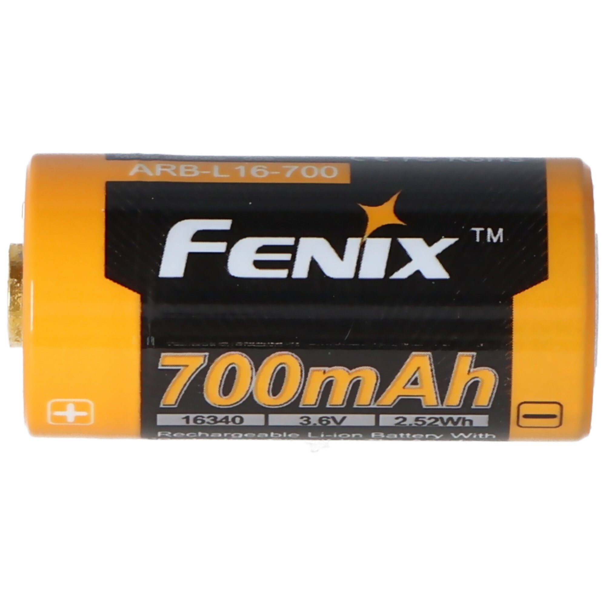 Fenix 4x CR123 A Akku typisch 820 min. mit Volt, Akku 760mAh, mAh V) 700mAh, (3,7 3,7 max Li-Ion